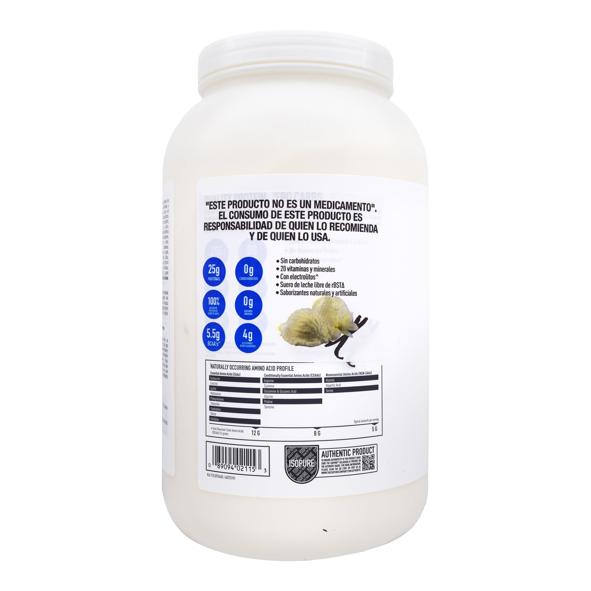 Isopure Low Carb Vainilla 1.36 Kg
