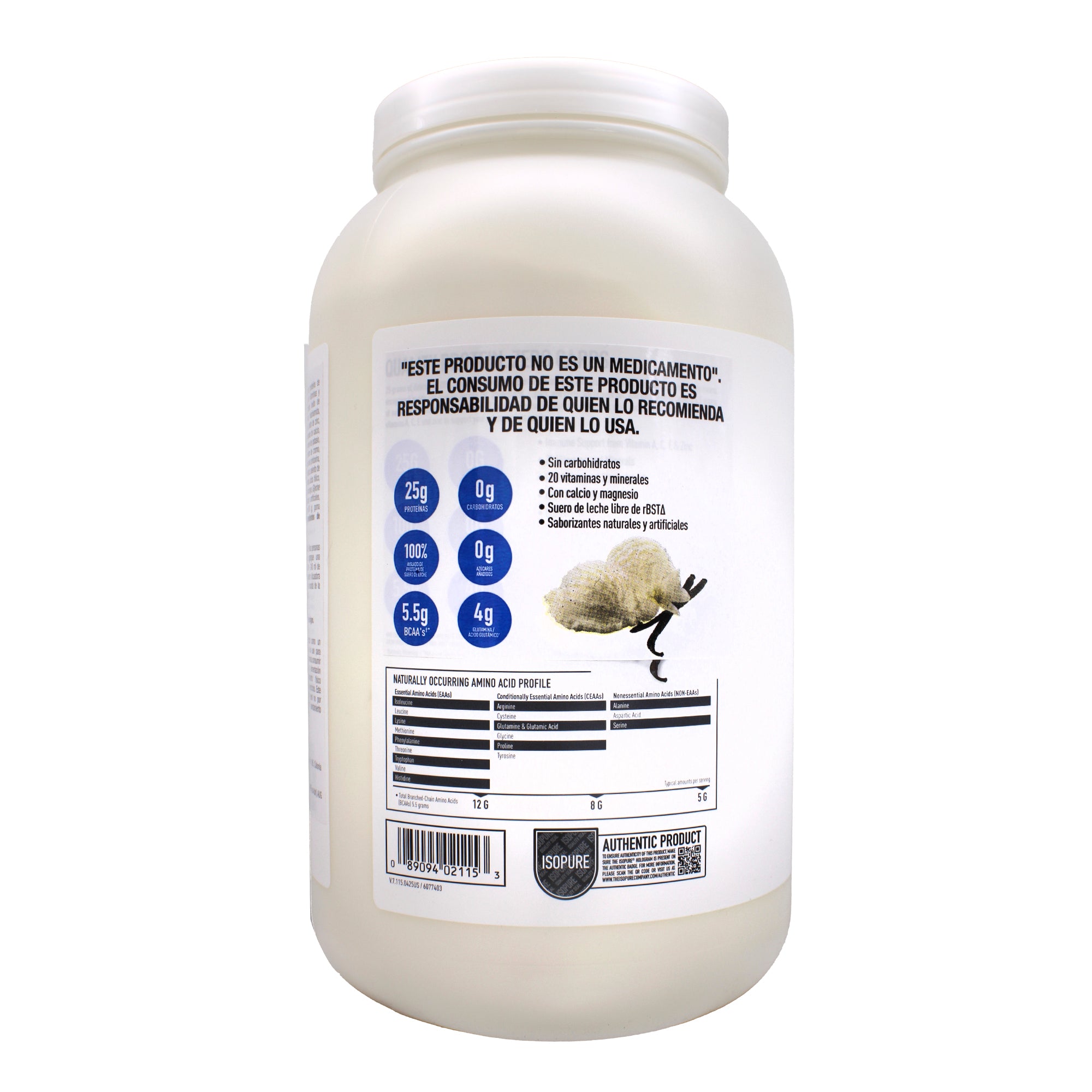 Isopure Low Carb Vainilla 1.36 Kg