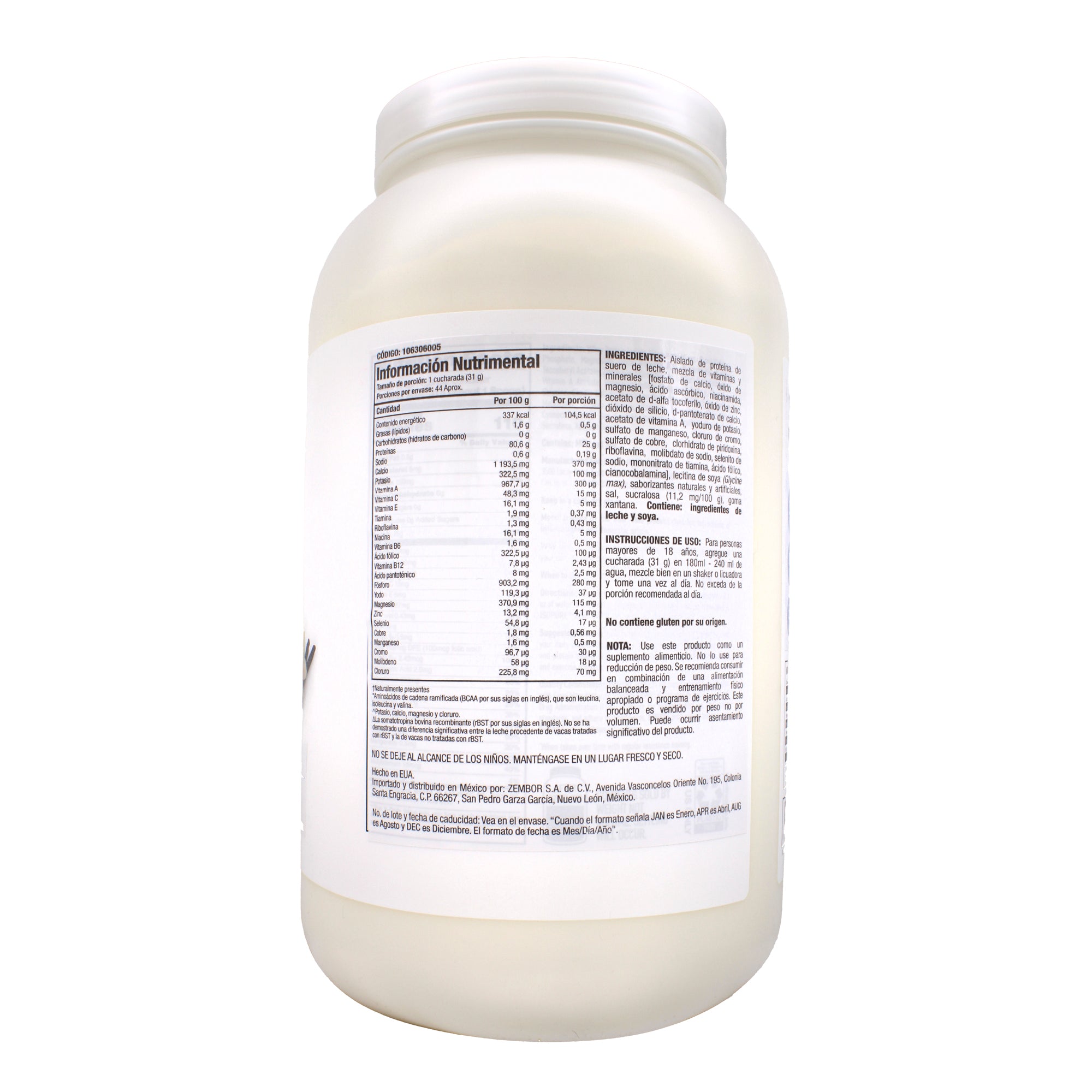 Isopure Low Carb Vainilla 1.36 Kg