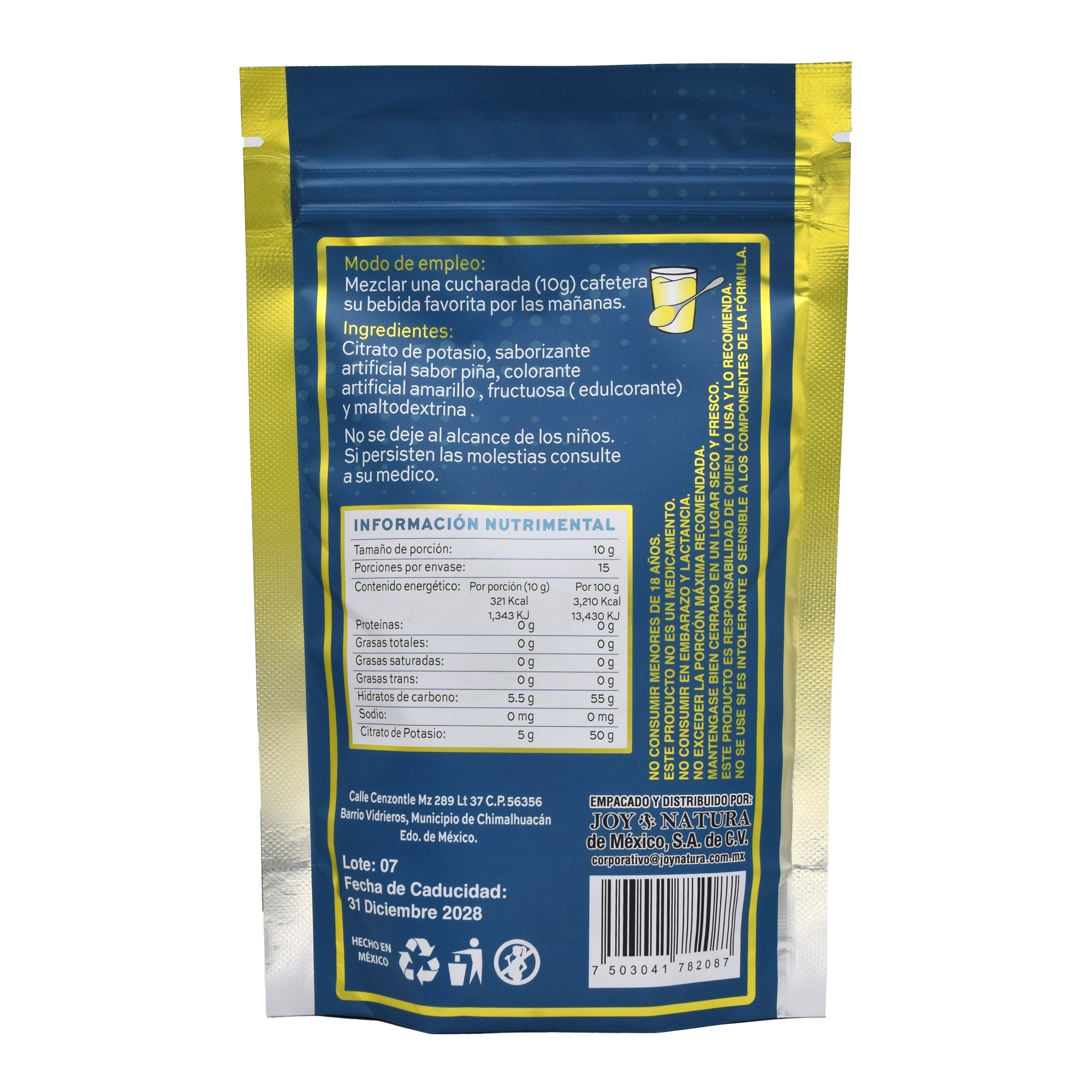 Citrato De Potasio 150 G