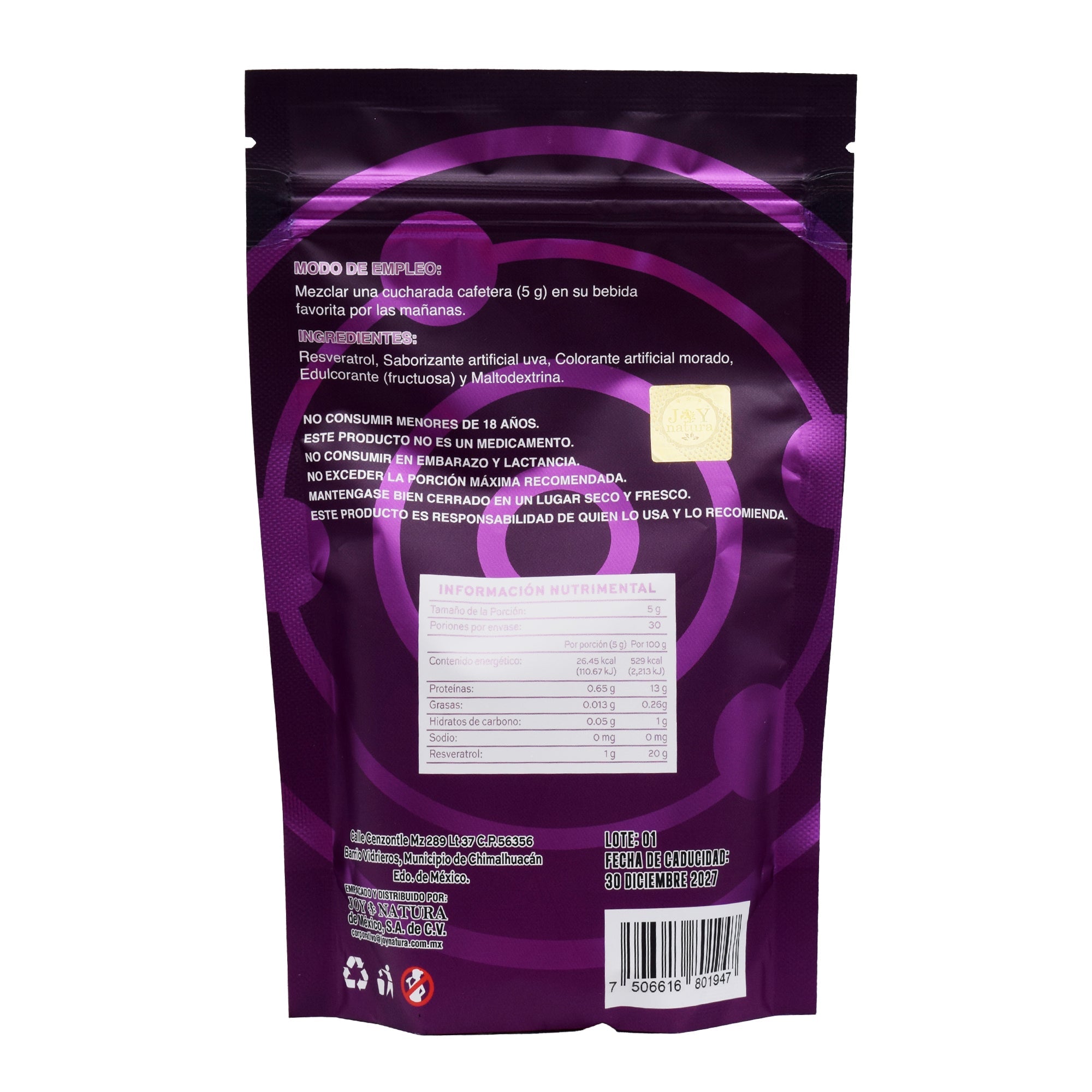 Resveratrol Uva 150 G
