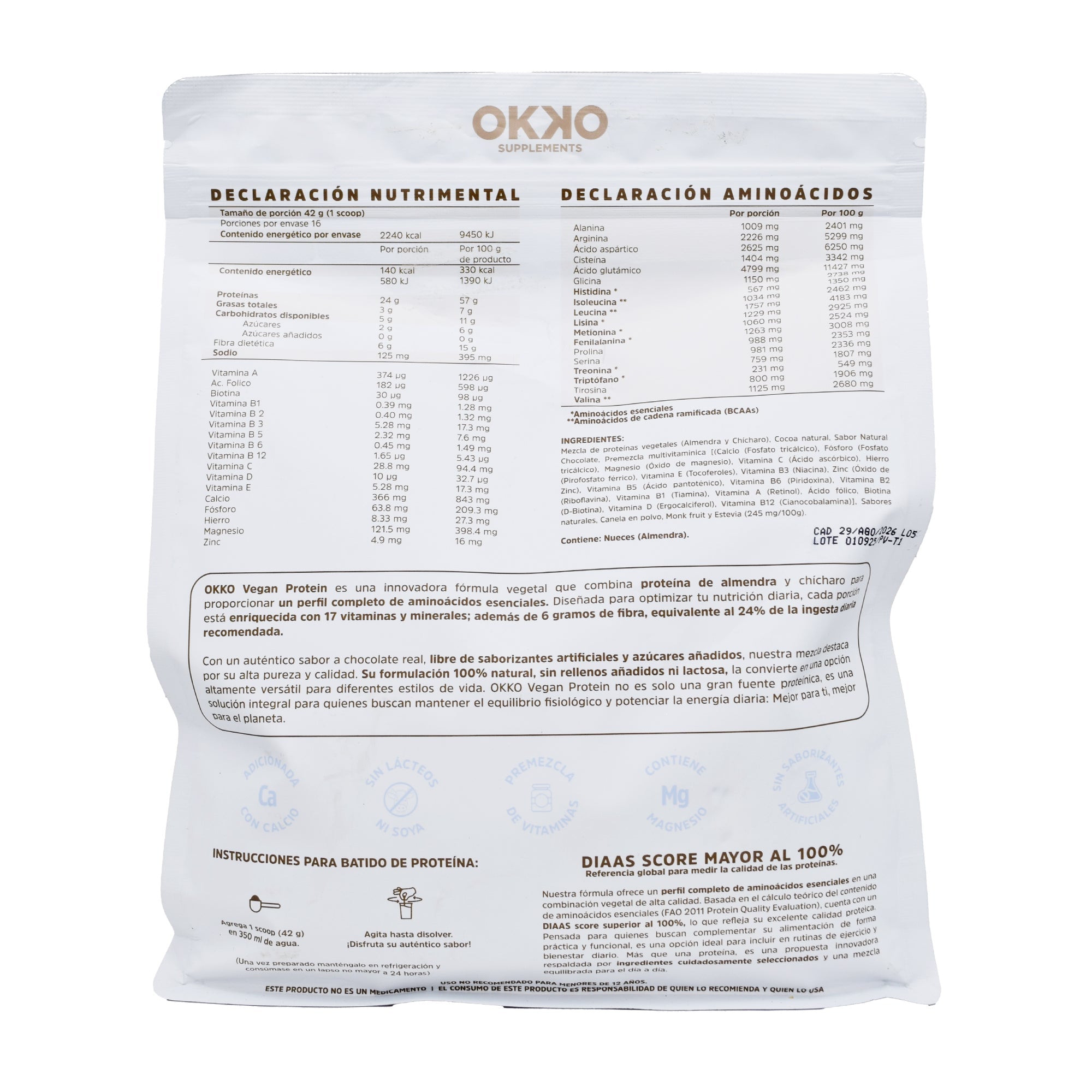 Proteina De Almendra Chocolate 680 G