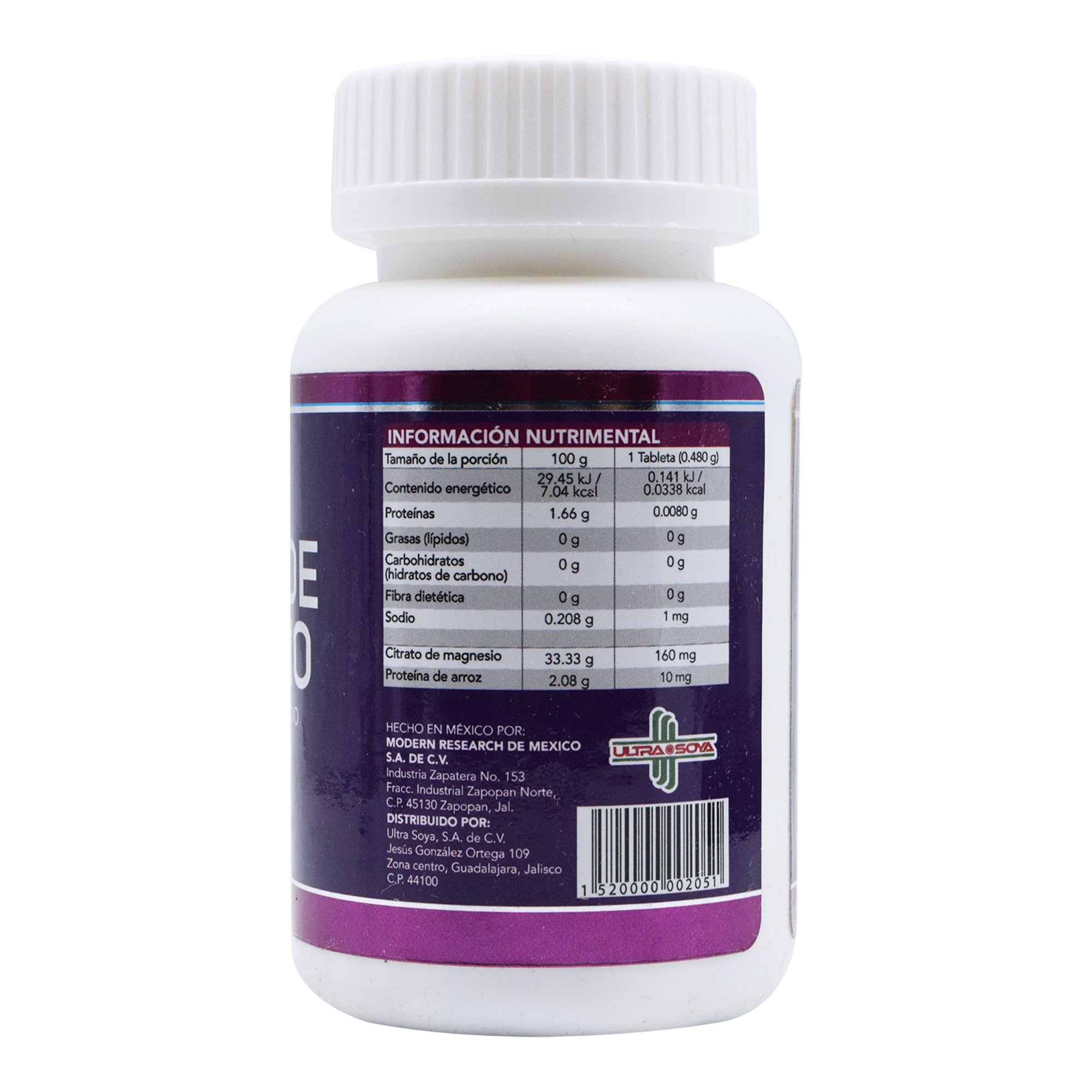 Citrato De Magnesio 100 Tab