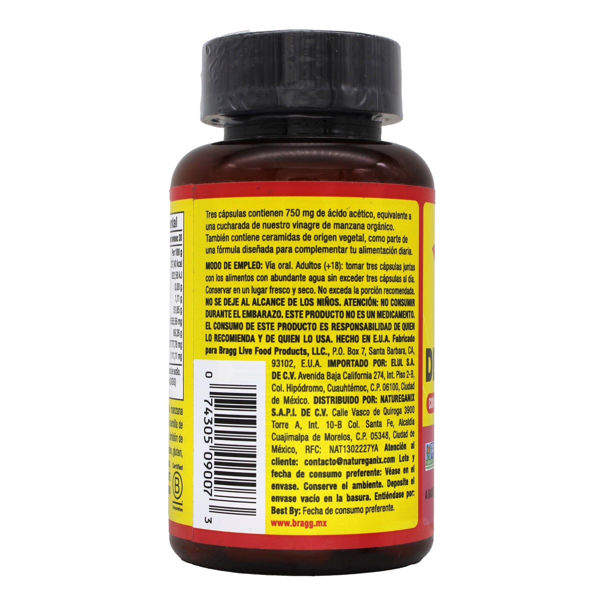 Vinagre De Manzana Ceramidas 90 Cap