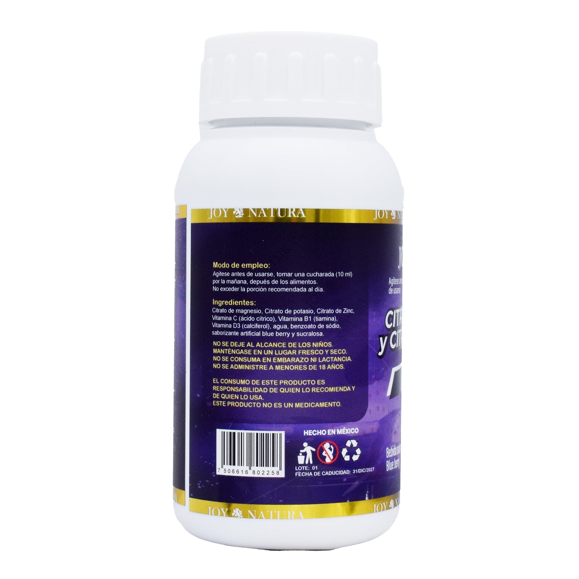 Citrato De Magnesio Y Citrato De Potasio Blueberry 300 Ml