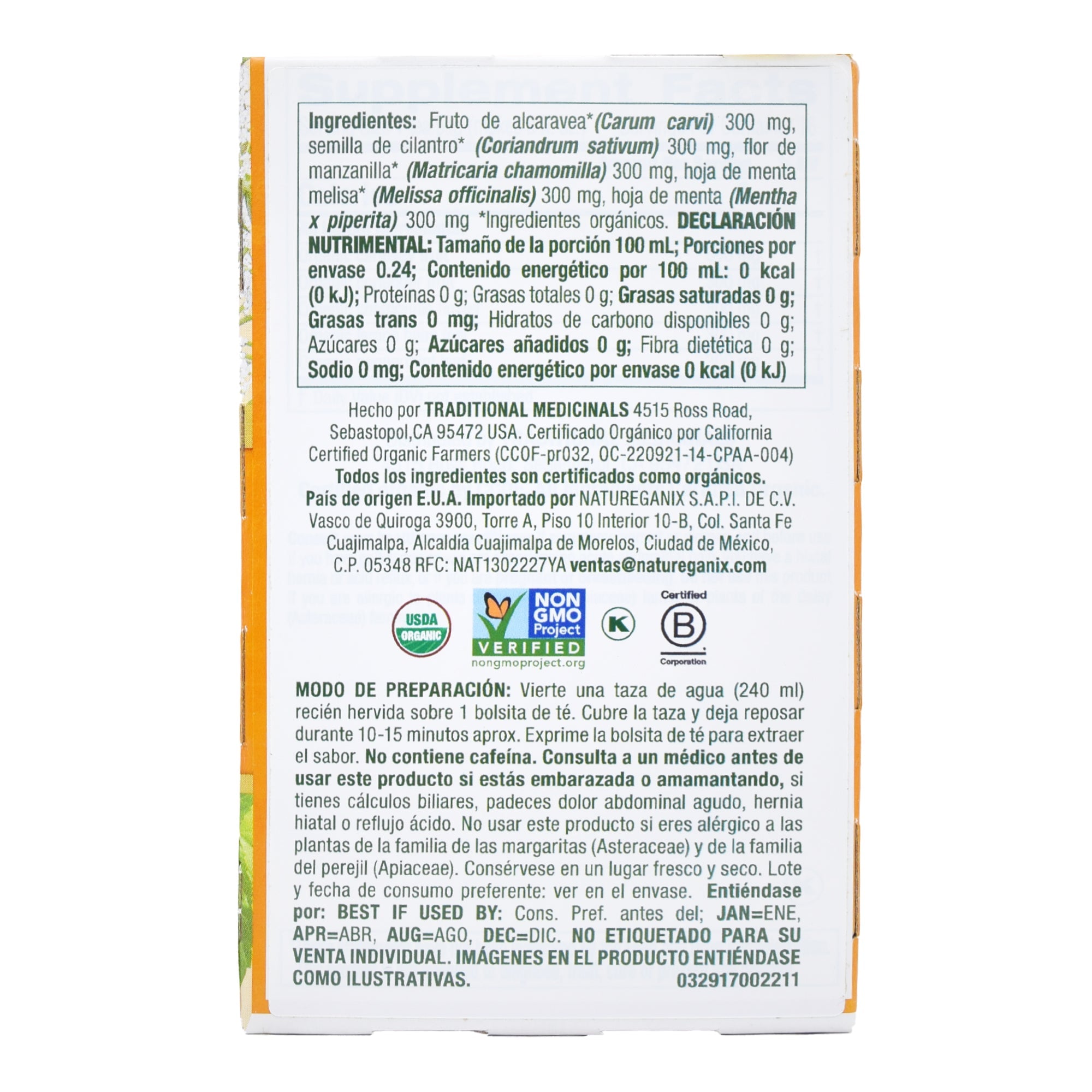 Te De Menta Manzanilla 16 Sob 1.5 G C/u