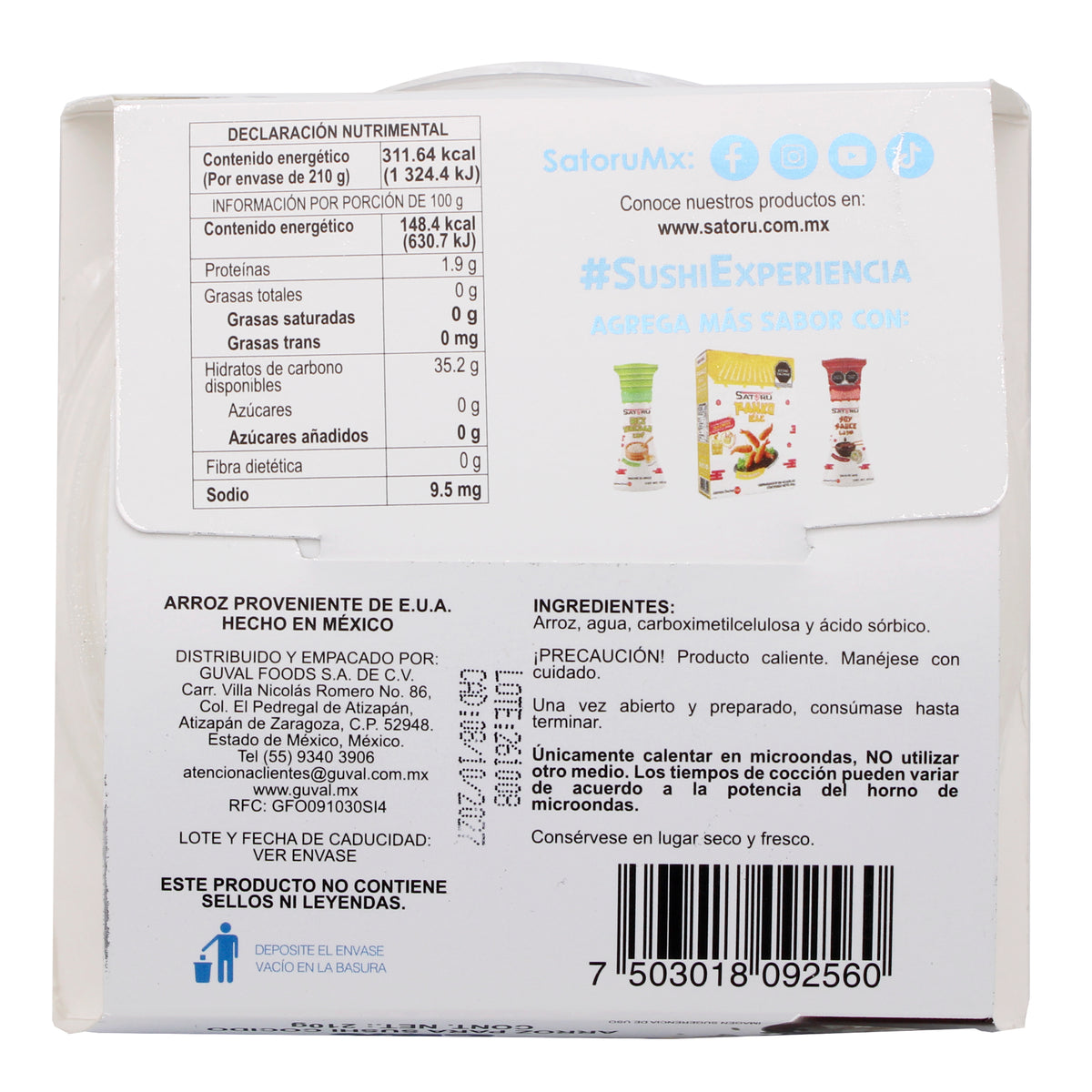 Arroz Japones Instantaneo 210 G