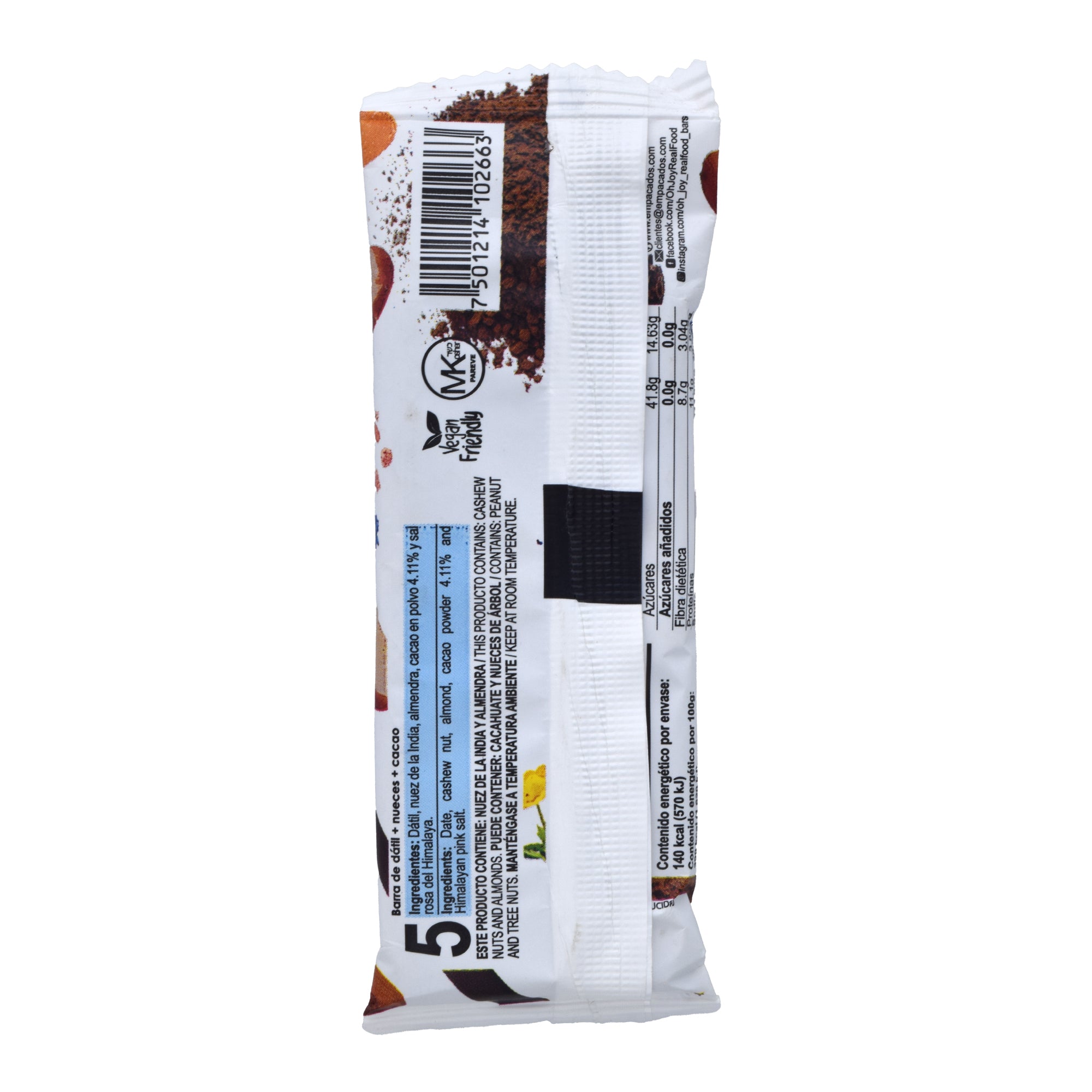 Barrita De Datil Y Cacao 35 G (Paquete 14)