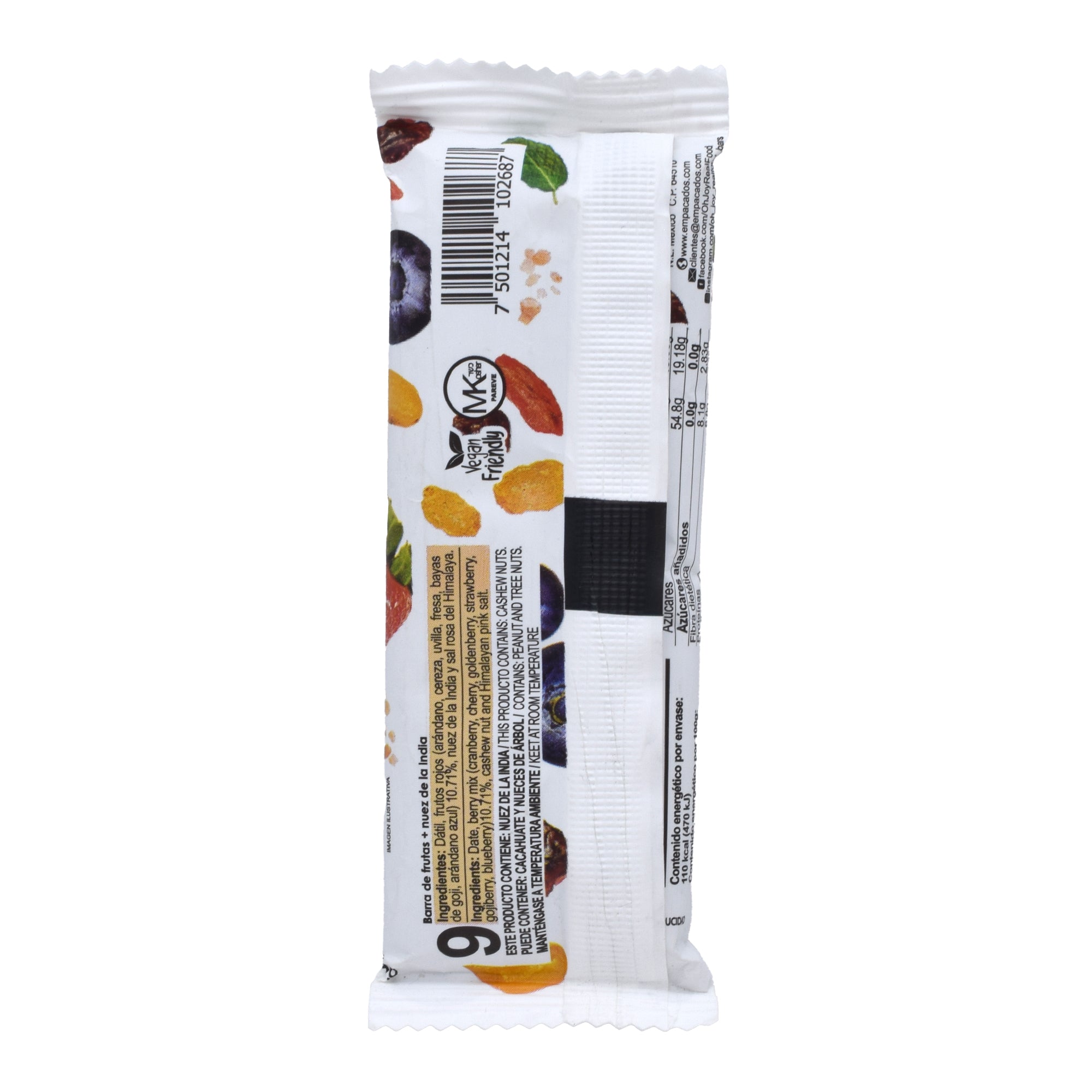 Barrita De Datil Y Frutos Rojos 35 G (Paquete 14)