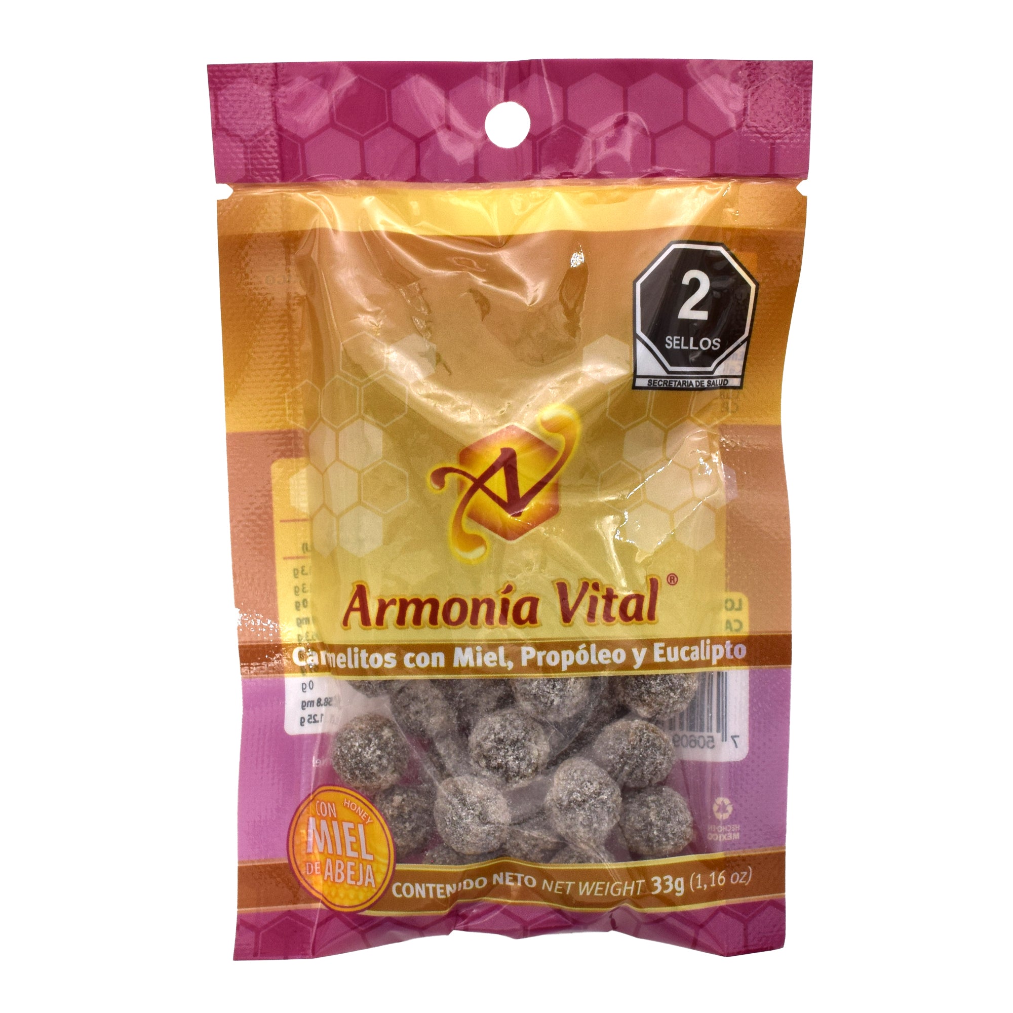 Caramelo De Miel Propoleo Y Eucalipto 33 G (Paquete 10)