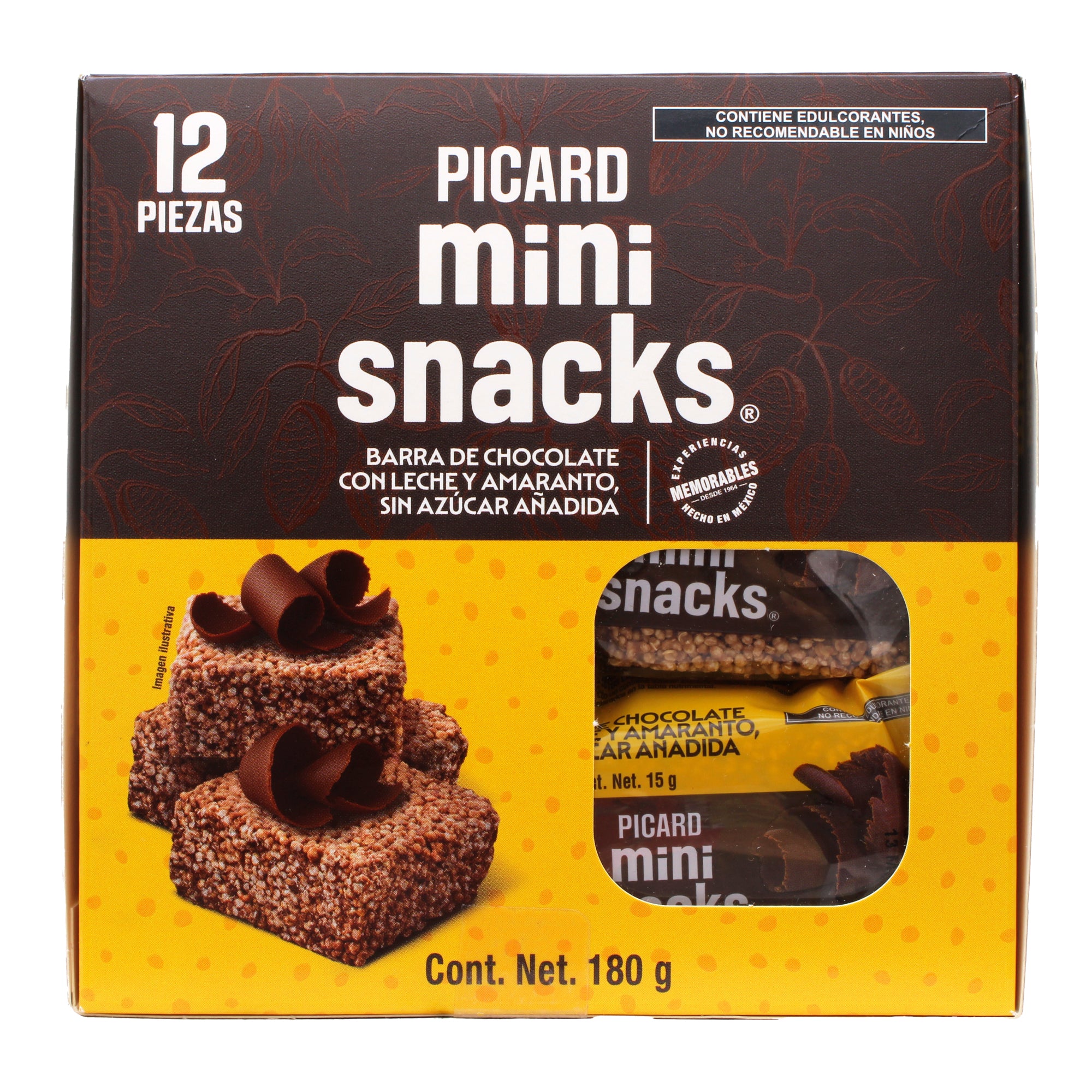Mini Barra Amara Choco 15 G (Paquete 12)