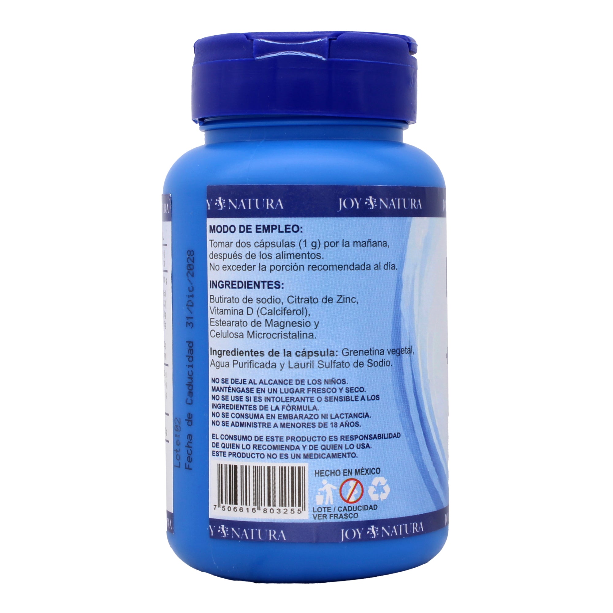 Butirato Zinc Vitamina D 60 Cap