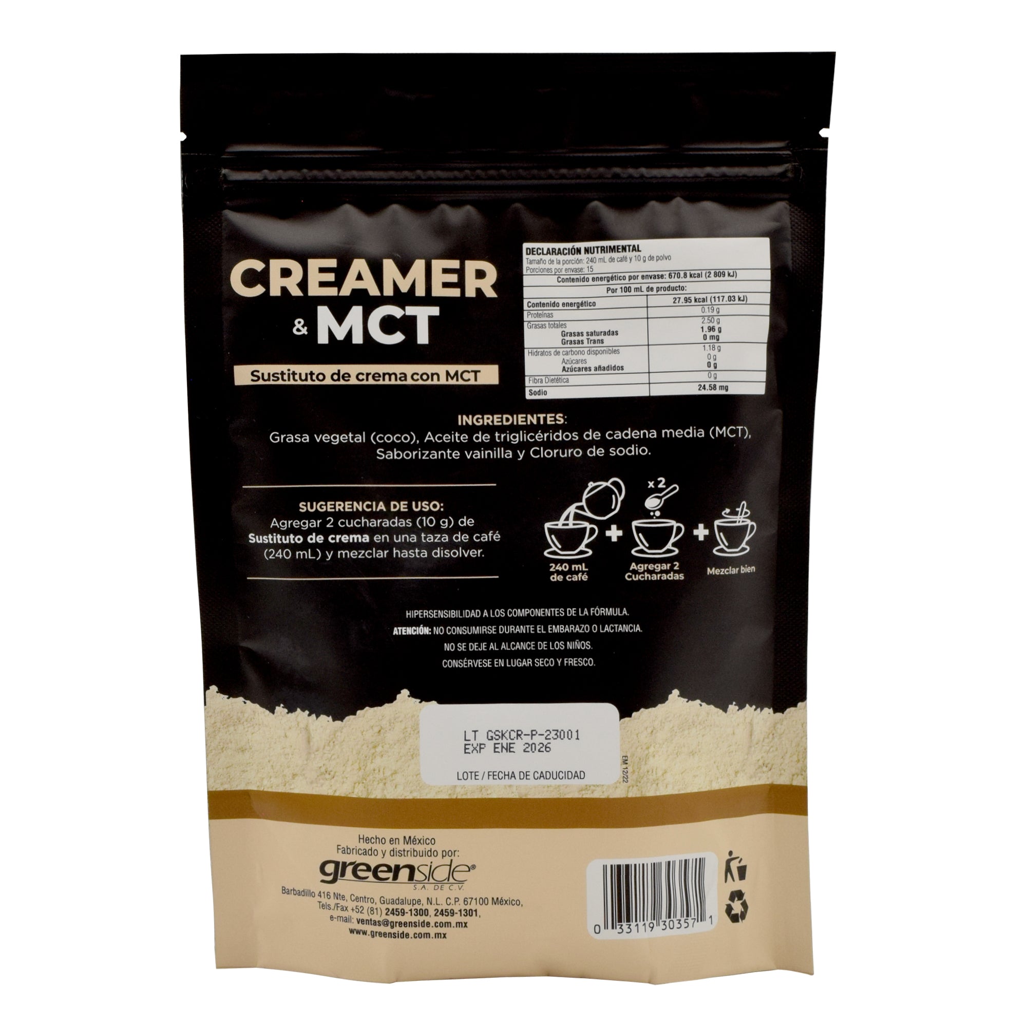 Crema Para Cafe Con Mct 150 G