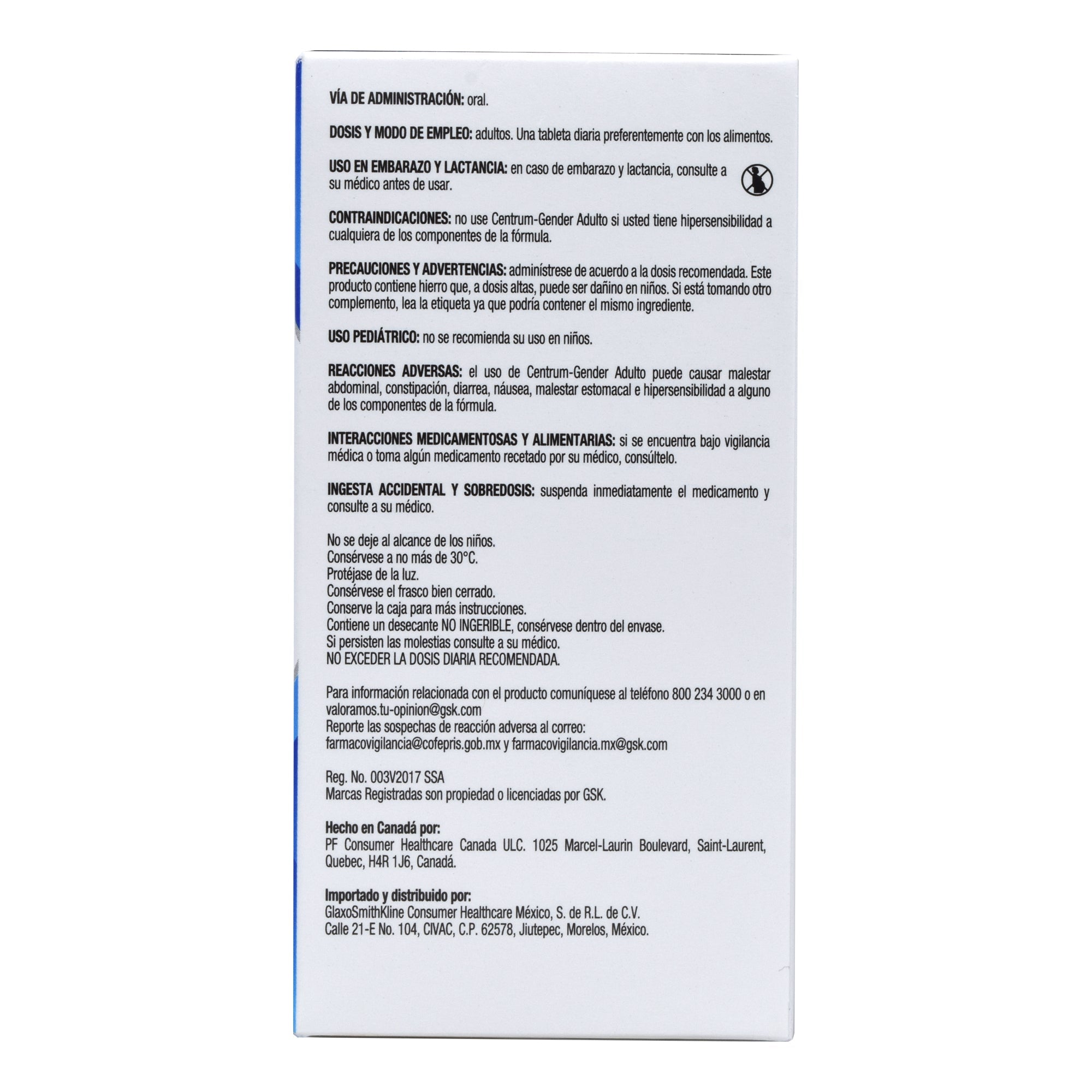 Centrum Multivitaminico Gender Hombre 60 Tab