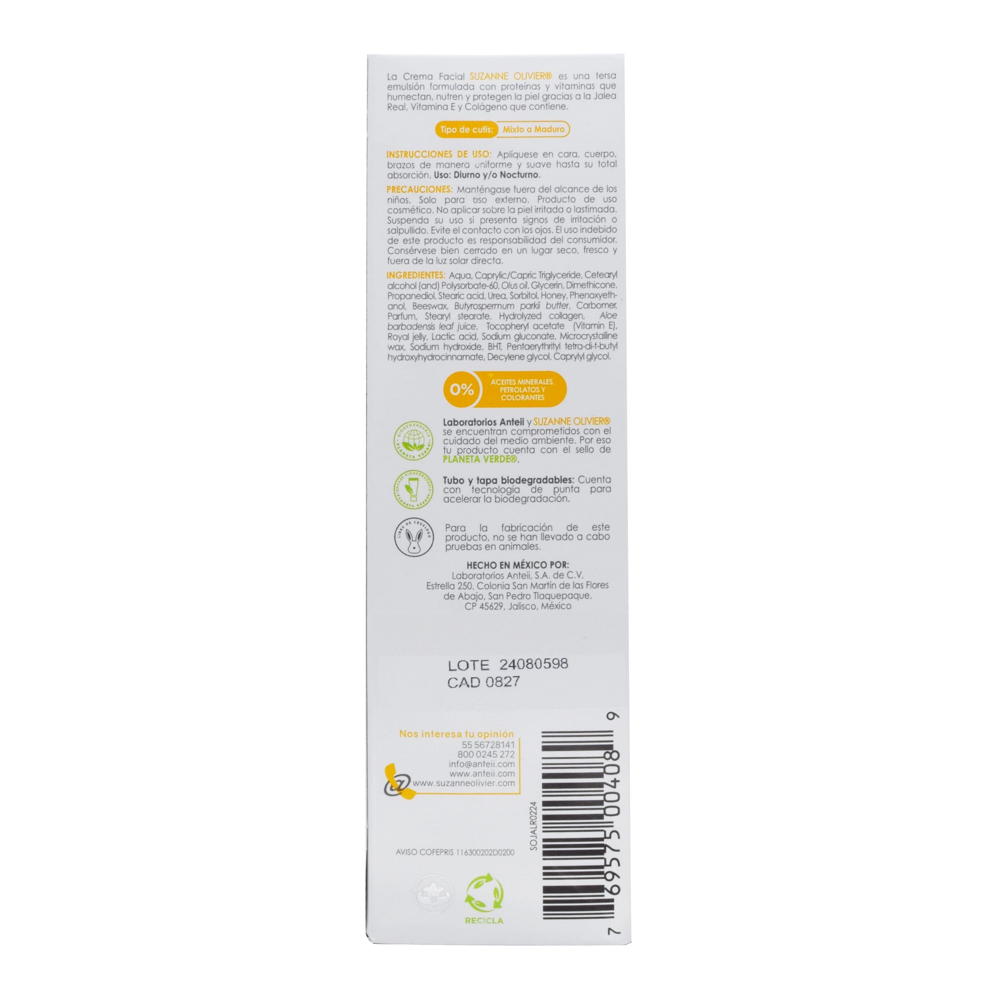 Crema De Jalea Real Con Vitamina E Y Colageno 113 G