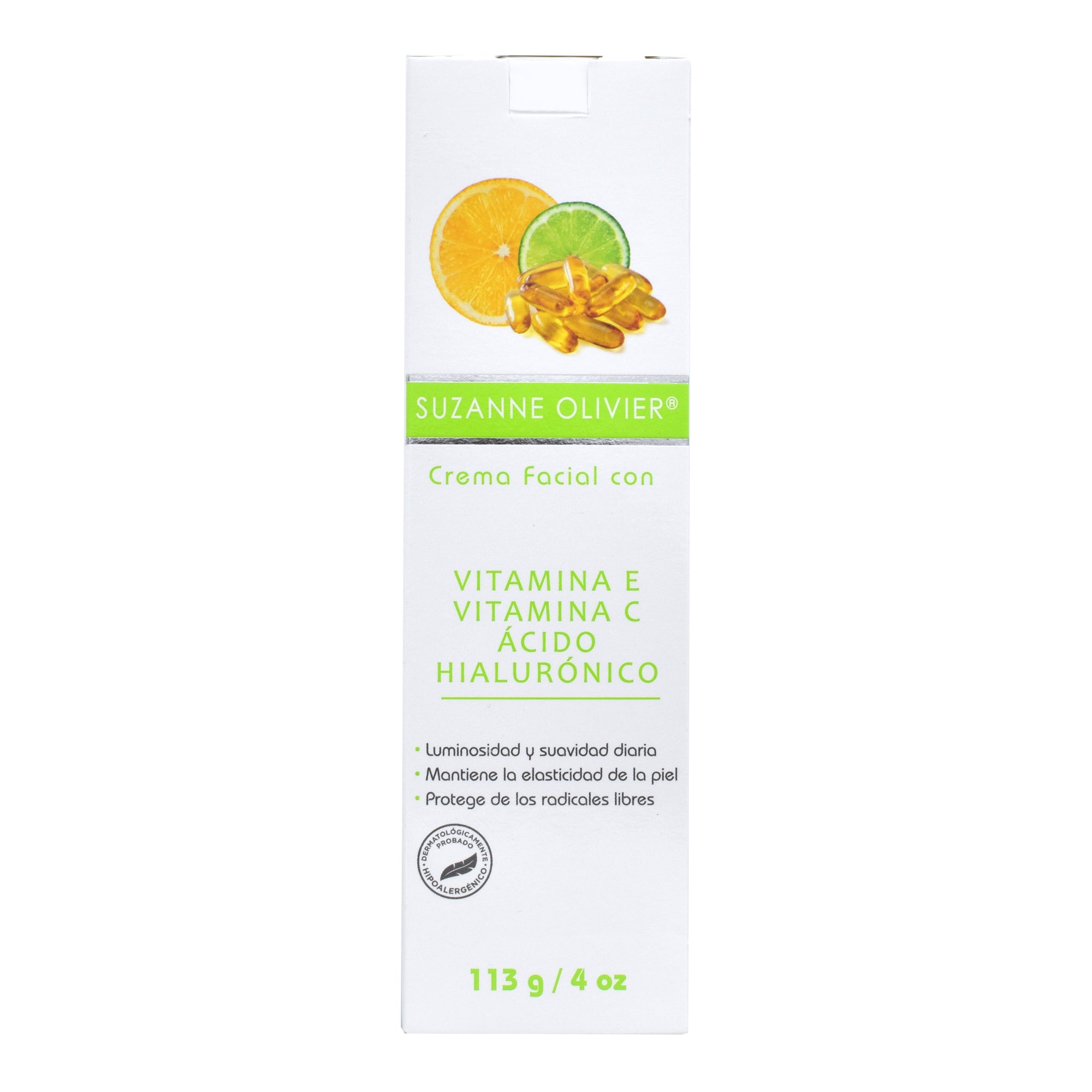 Crema Con  Vit E Acido Hialuronico Y Vit C 113 G