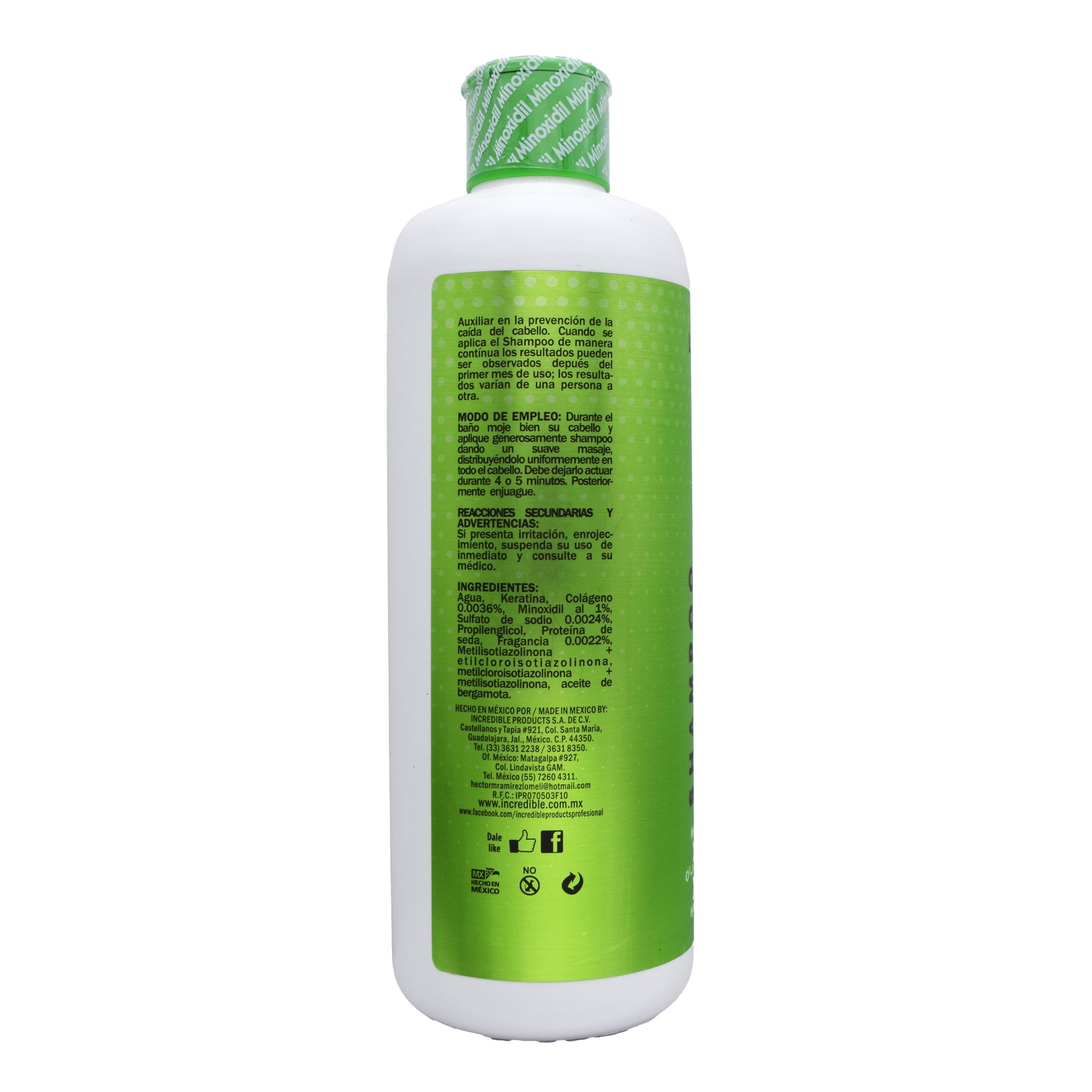 Shampoo Minoxidil Bergamota Unisex 1 L