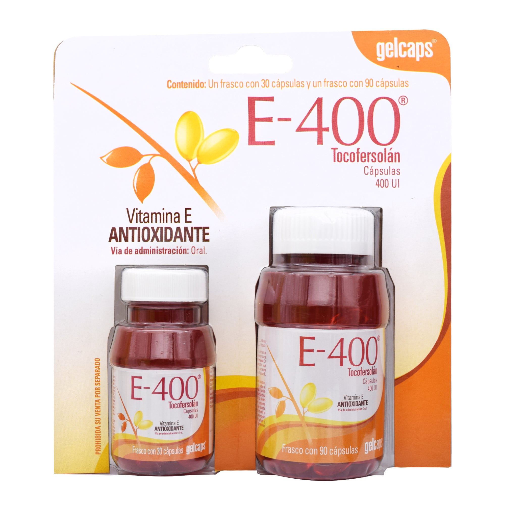 Vitamina E 400 Duo Gelcaps 90 Y 30 Cap