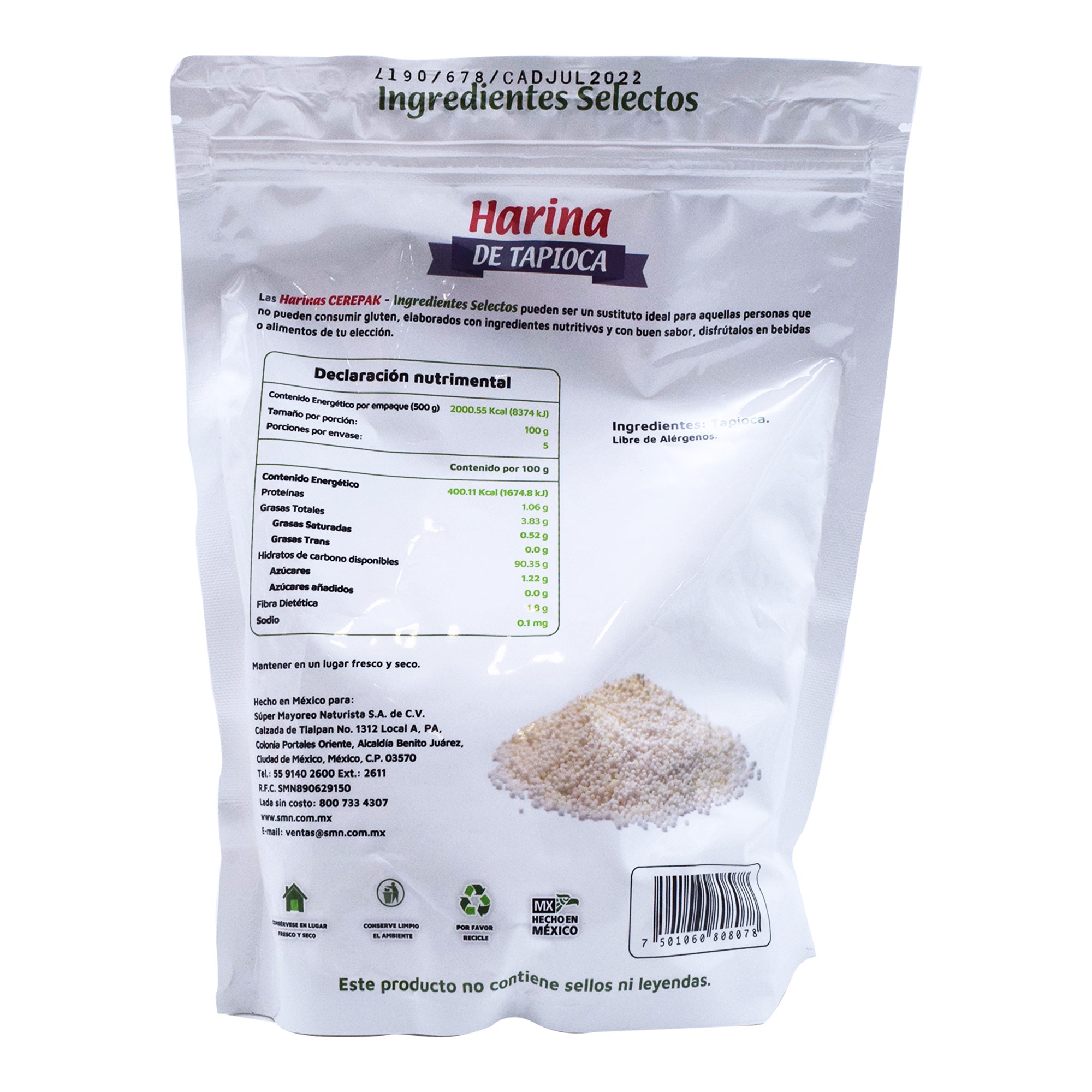 Harina De Tapioca 500 G