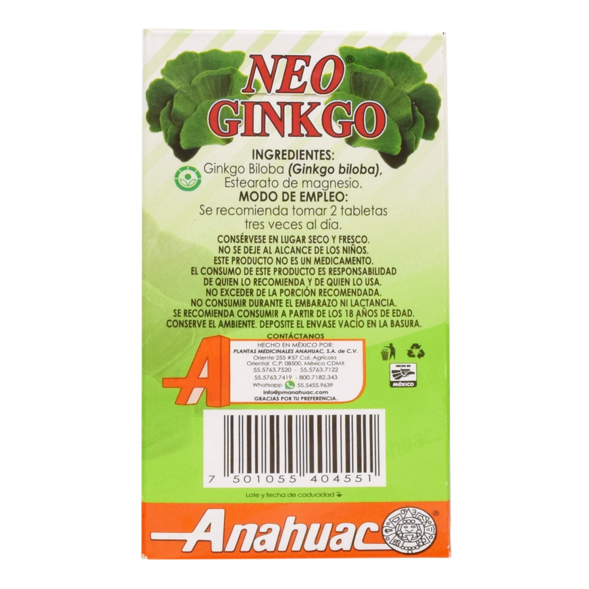 Neo Ginkgo 100 Tab