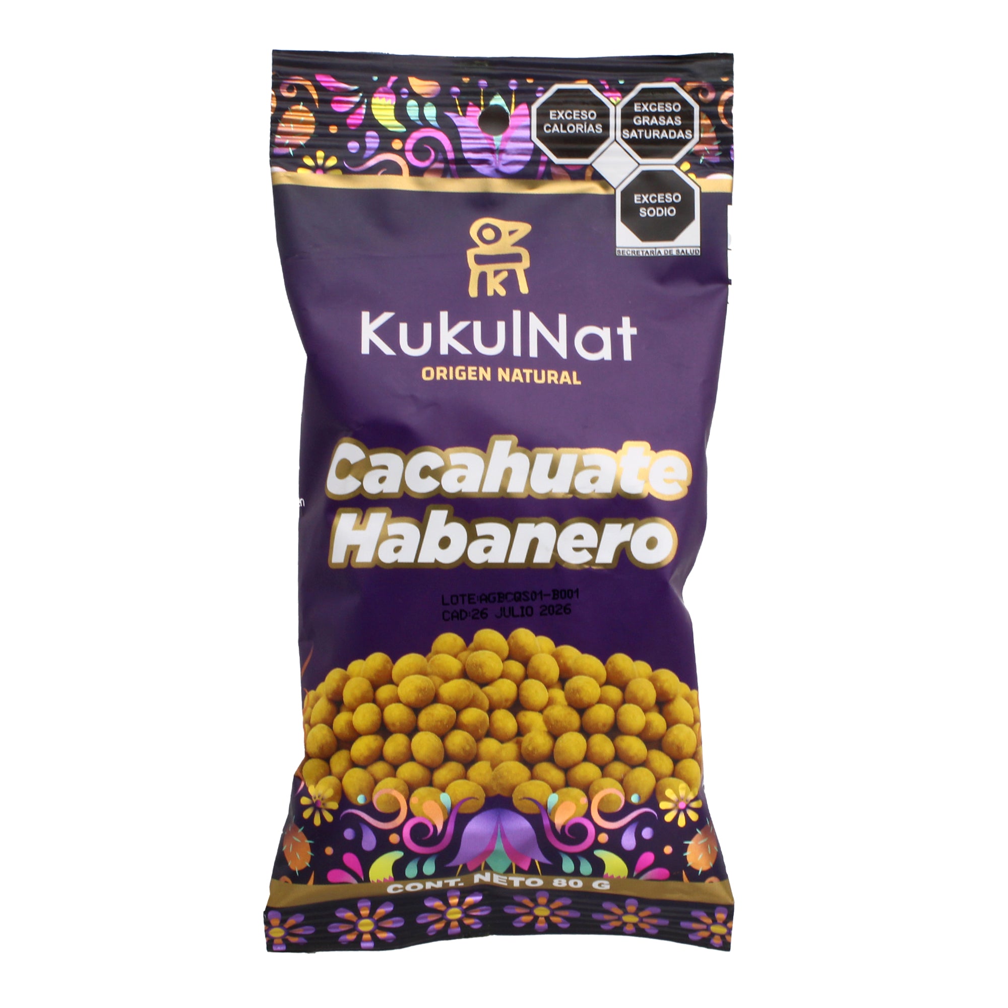 Cacahuate Habanero 80 G