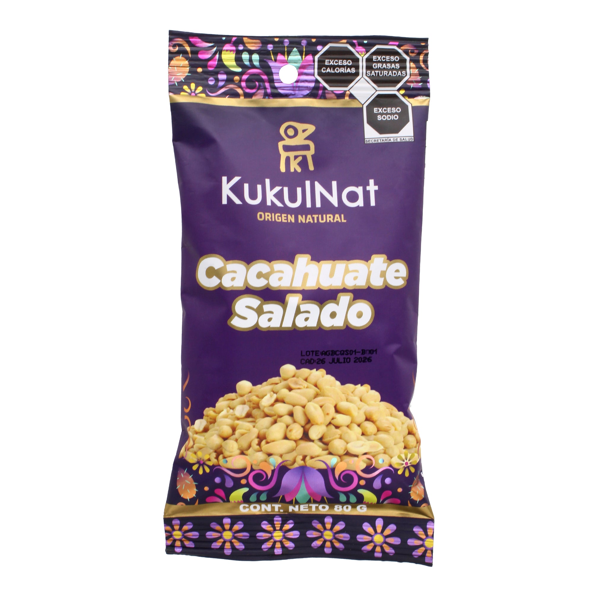 Cacahuate Salado 80 G
