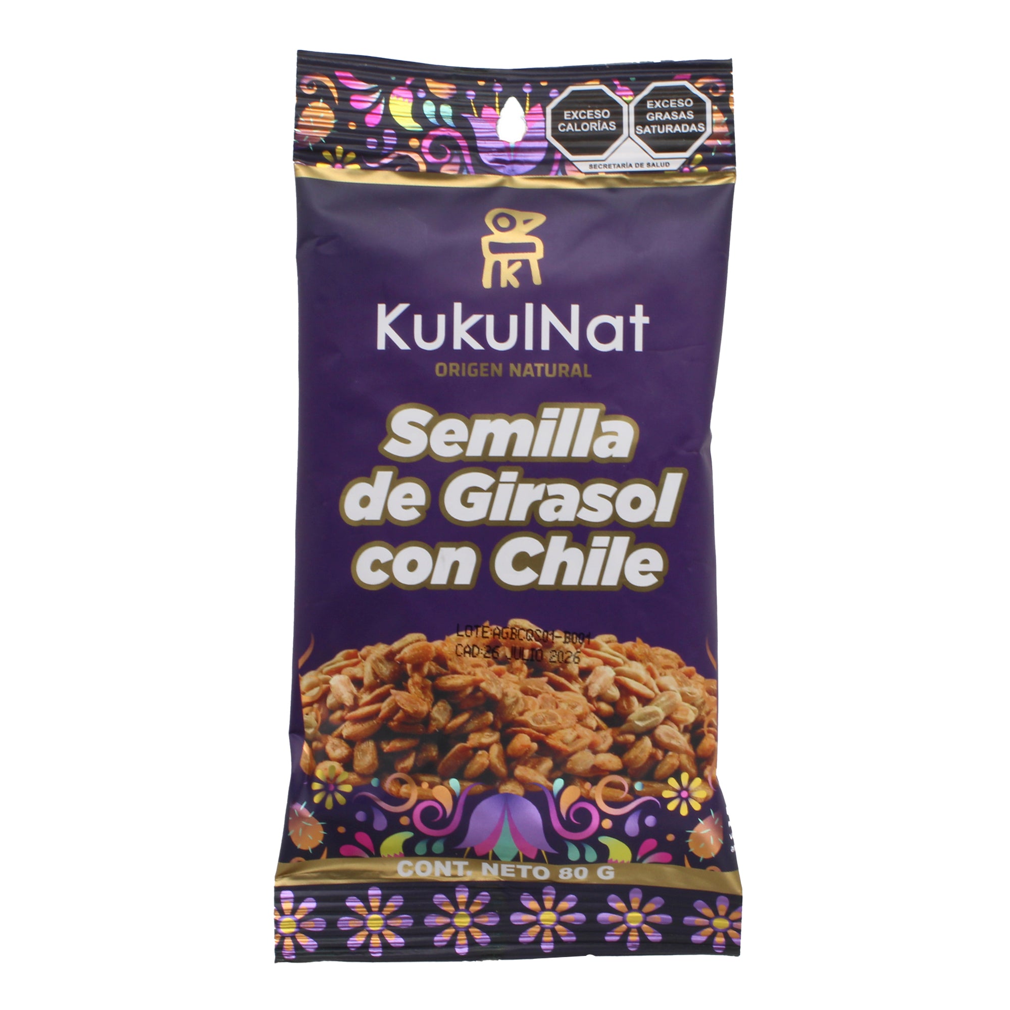 Semilla De Girasol Con Chile 80 G