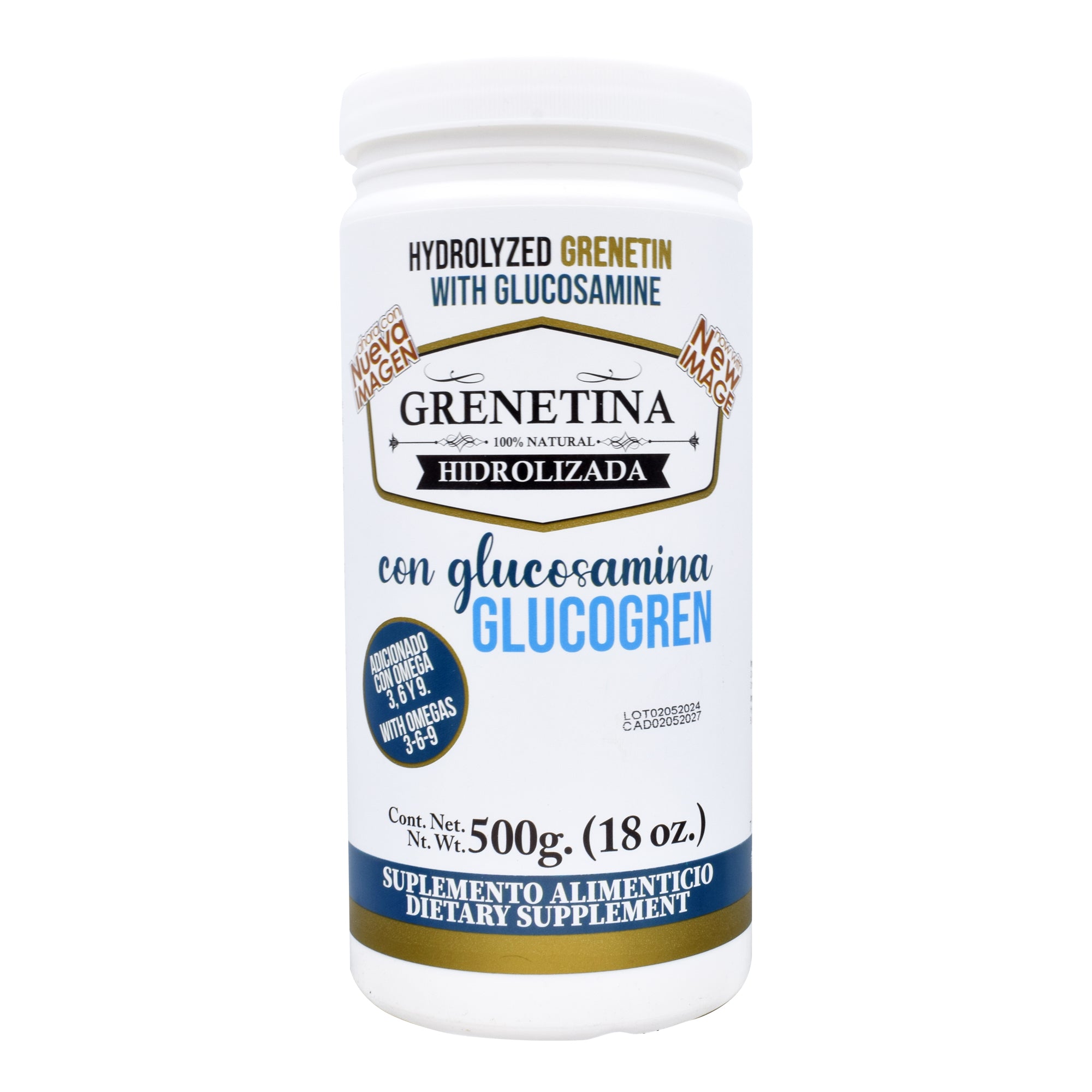 Grenetina Con Glucosamina 500 G
