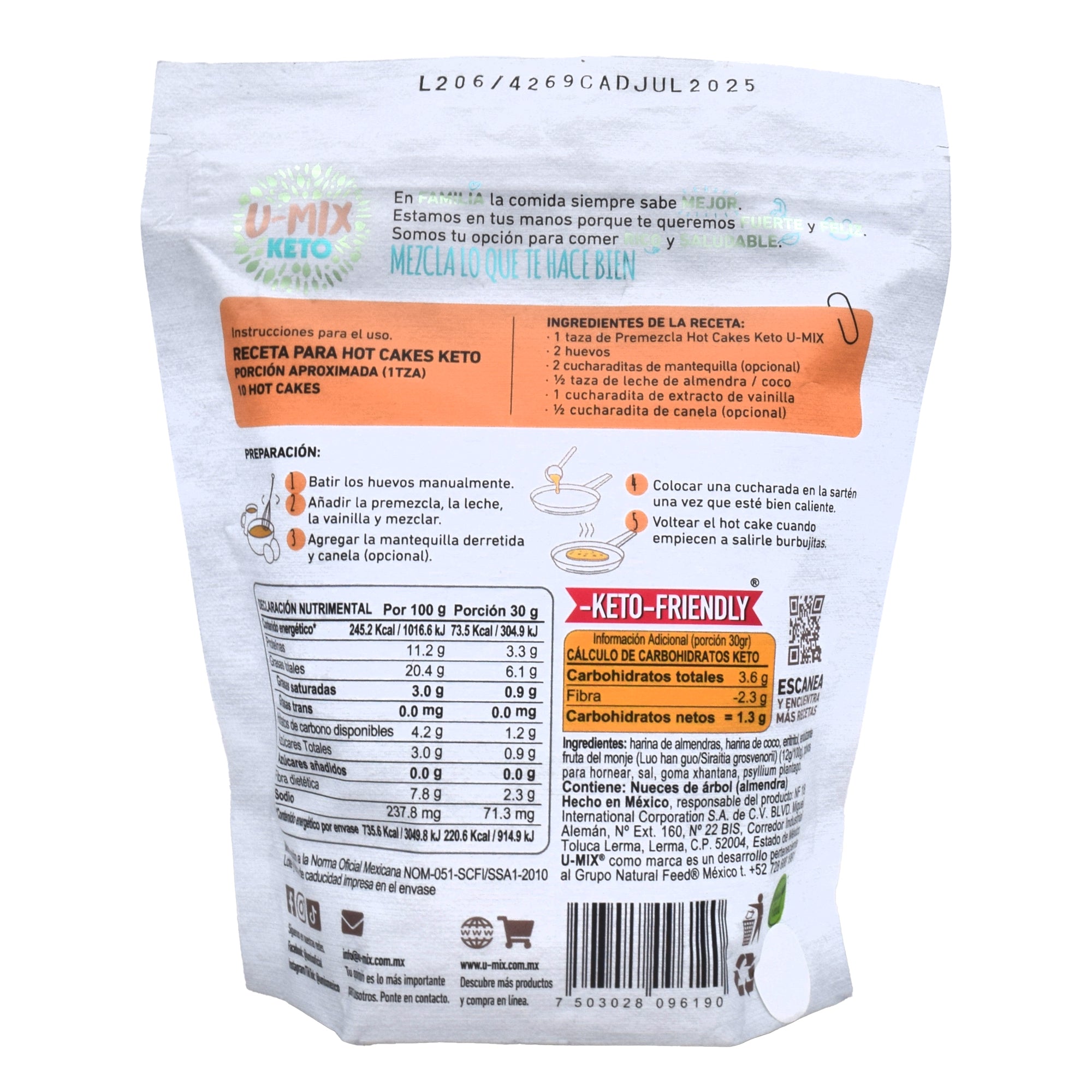 Harina Keto Para Hot Cakes 300 G