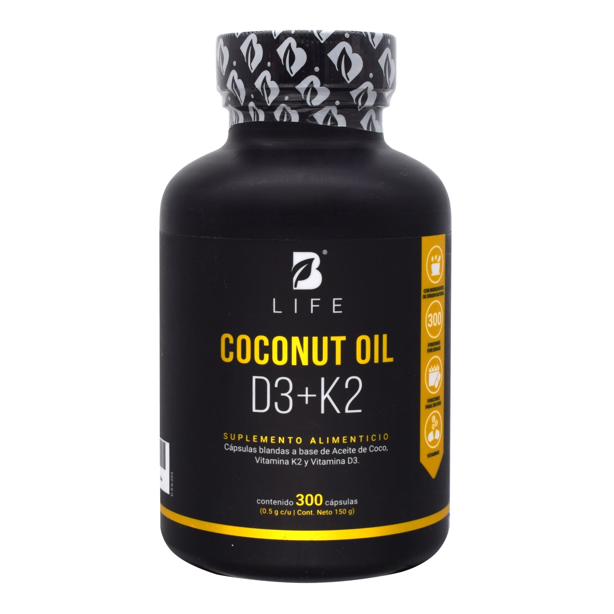 Vitamina D3 K2 Aceite De Coco 300 Cap