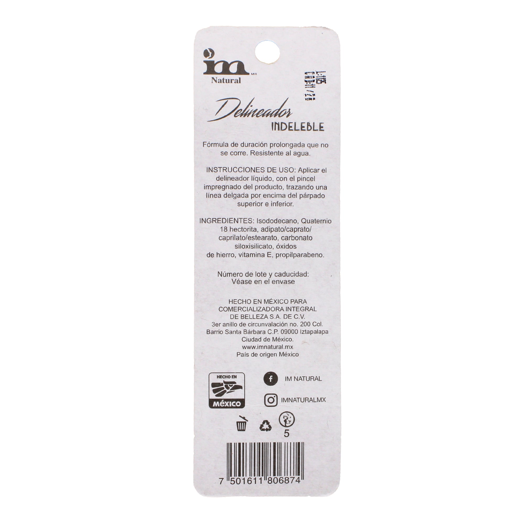 Delineador Liquido Indeleble 6 G