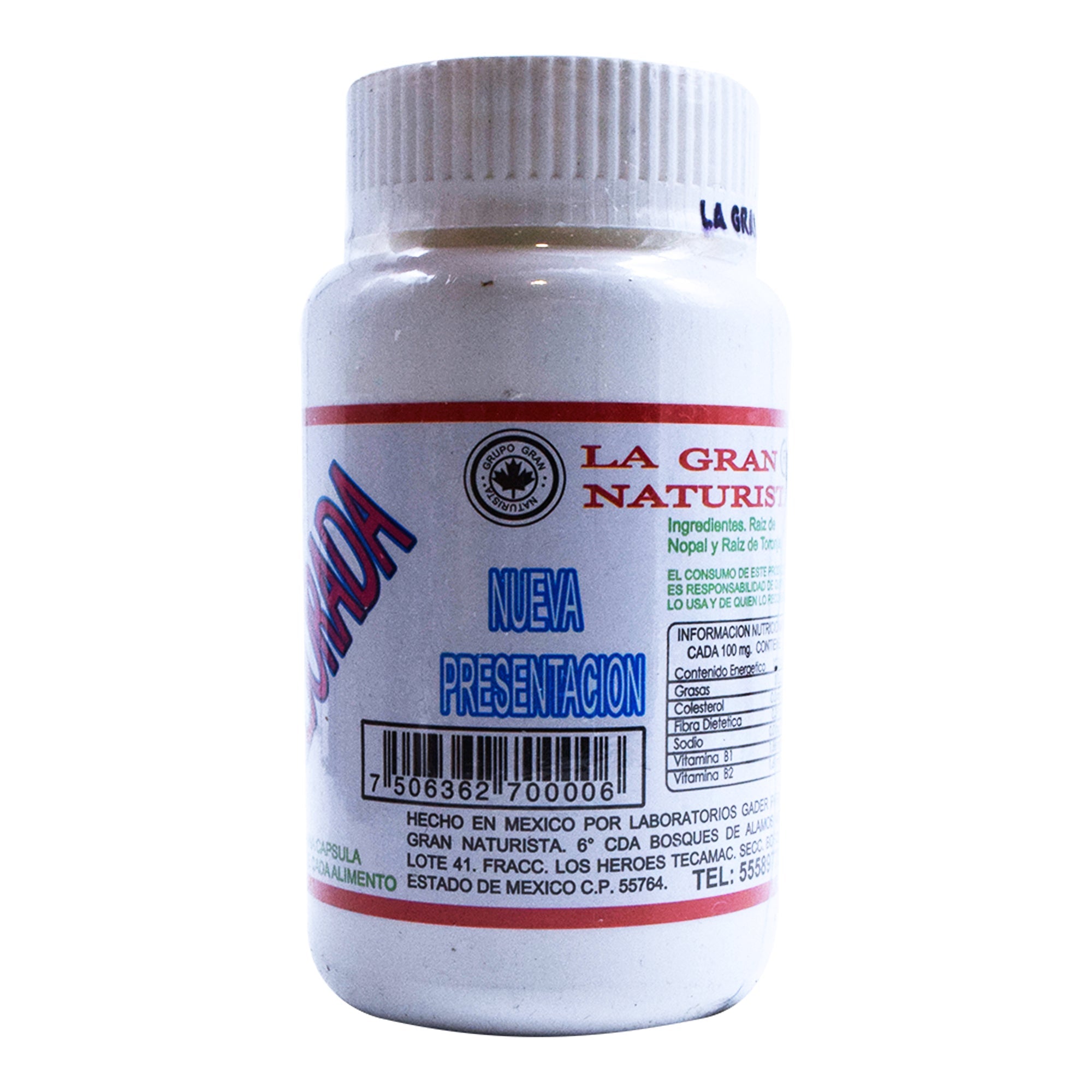 Raiz De Nopal Y  Raiz De Toronja 45 Cap