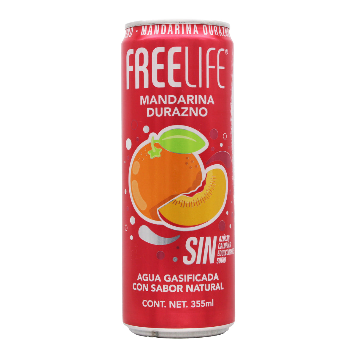 Agua Gasificada Mandarina Durazno 355 Ml