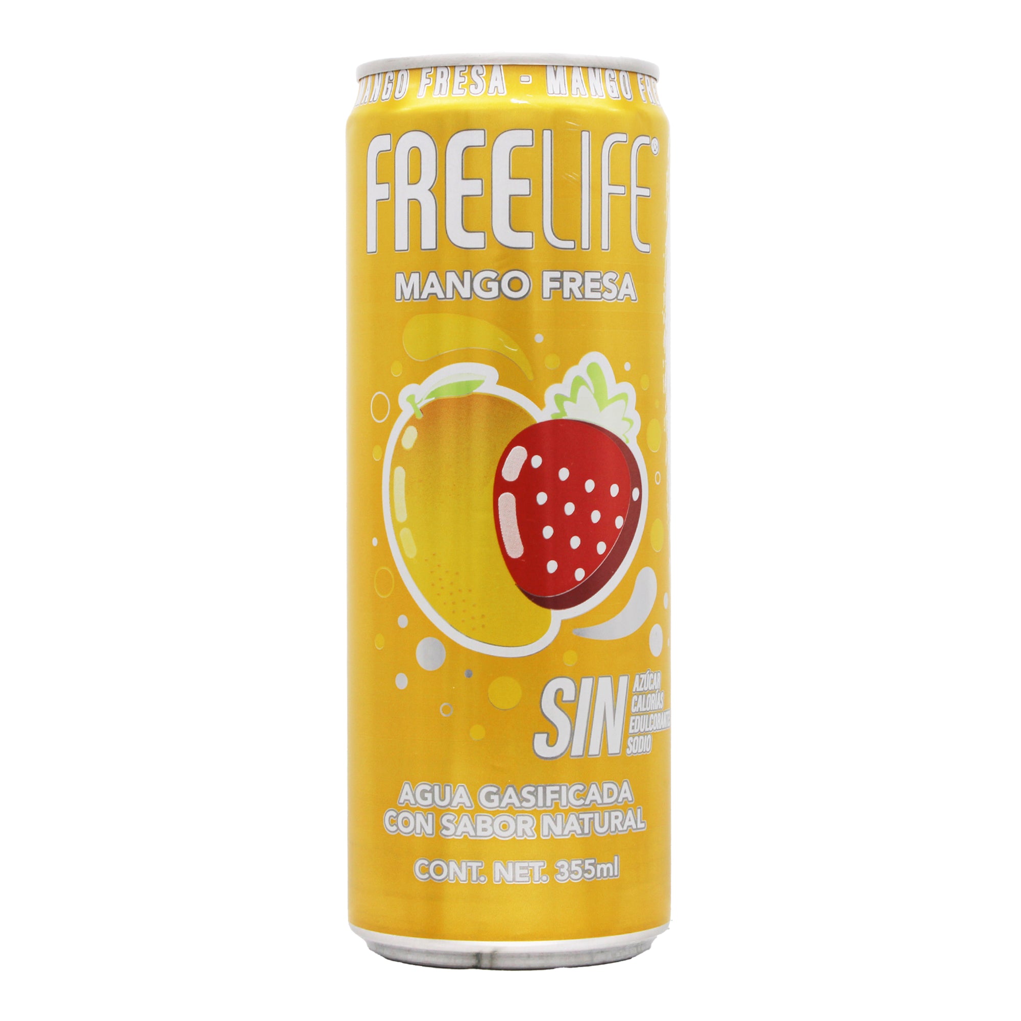 Agua Gasificada Mango Fresa 355 Ml