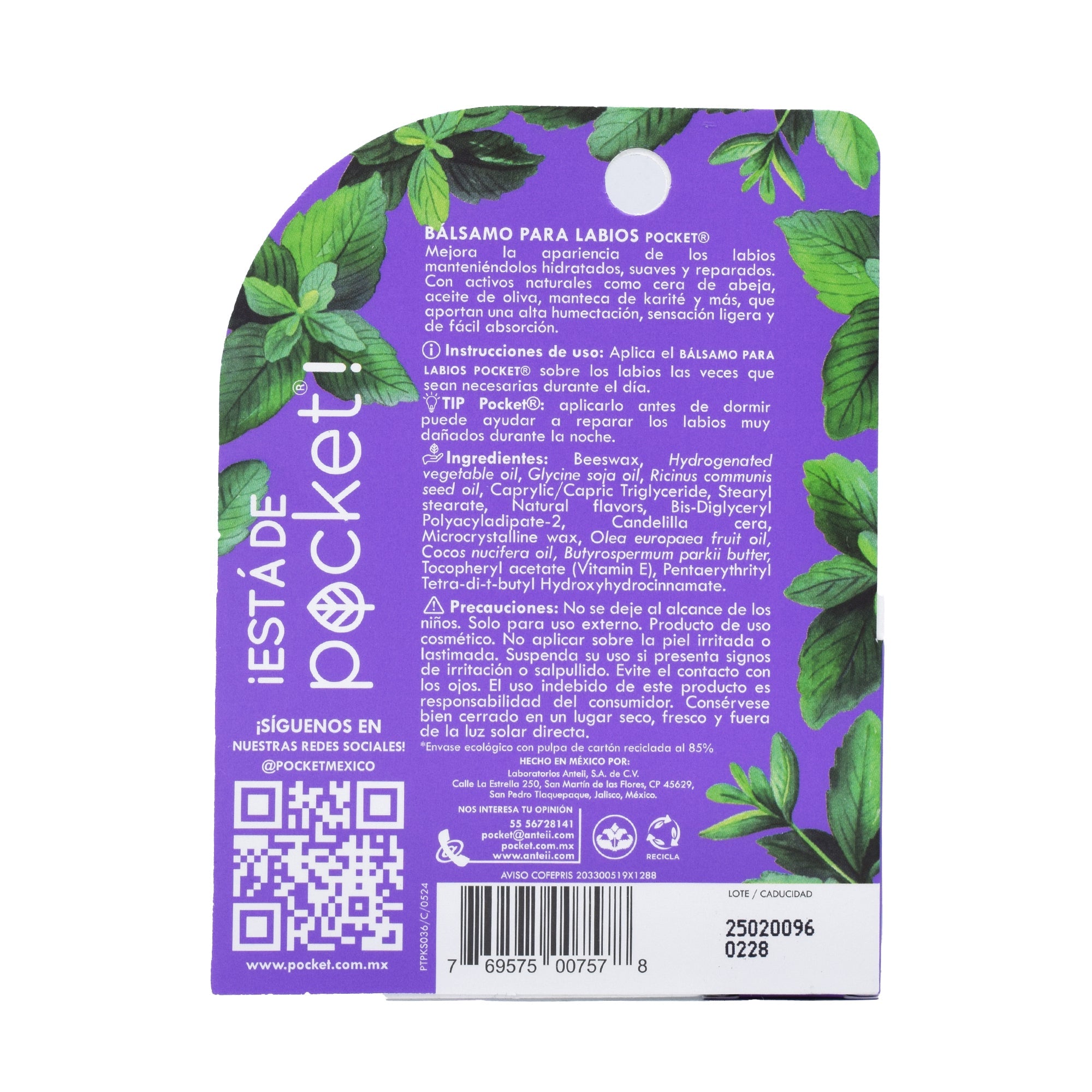 Balsamo Para Labios Menta Fresca 5 G