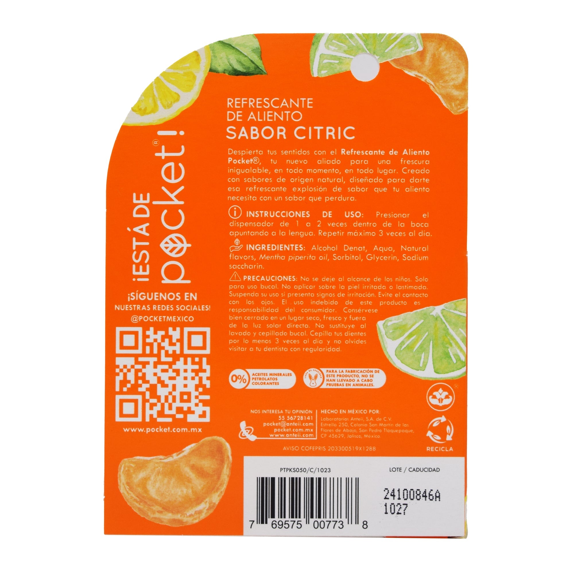 Refrescante De Aliento Citric 2.5 Ml