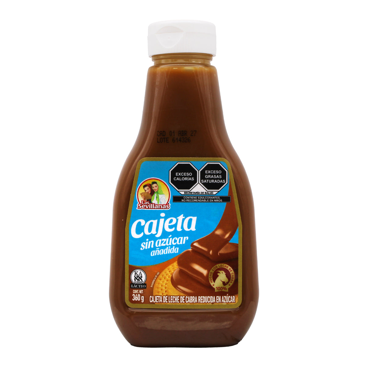 Cajeta De Leche De Cabra Sin Azucar 360 G