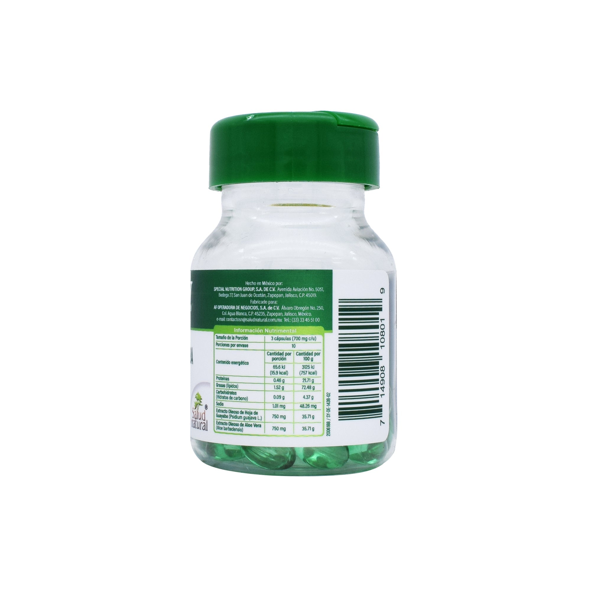 Hojas De Guayaba Y Aloe Vera 30 Cap