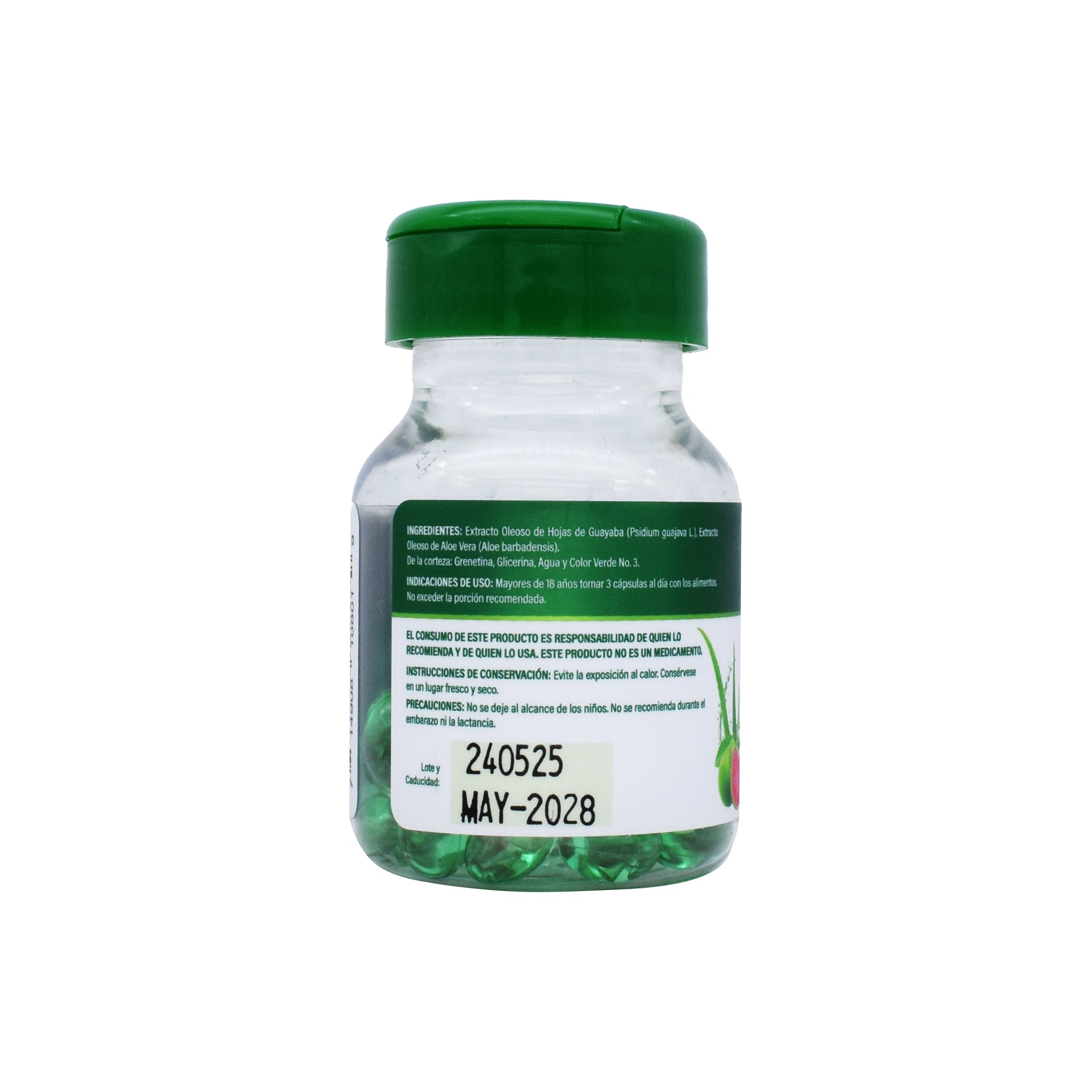 Hojas De Guayaba Y Aloe Vera 30 Cap