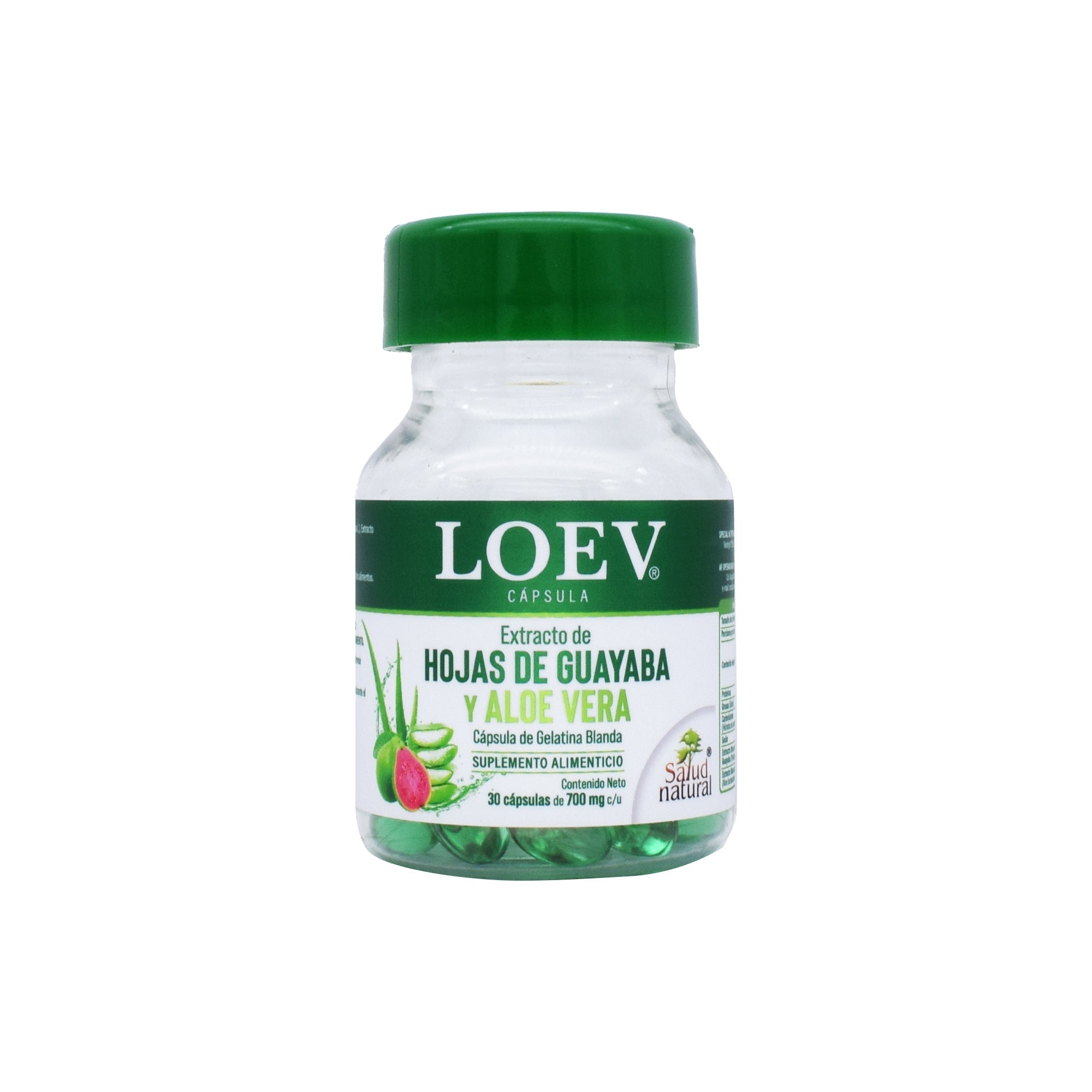 Hojas De Guayaba Y Aloe Vera 30 Cap SALUD NATURAL