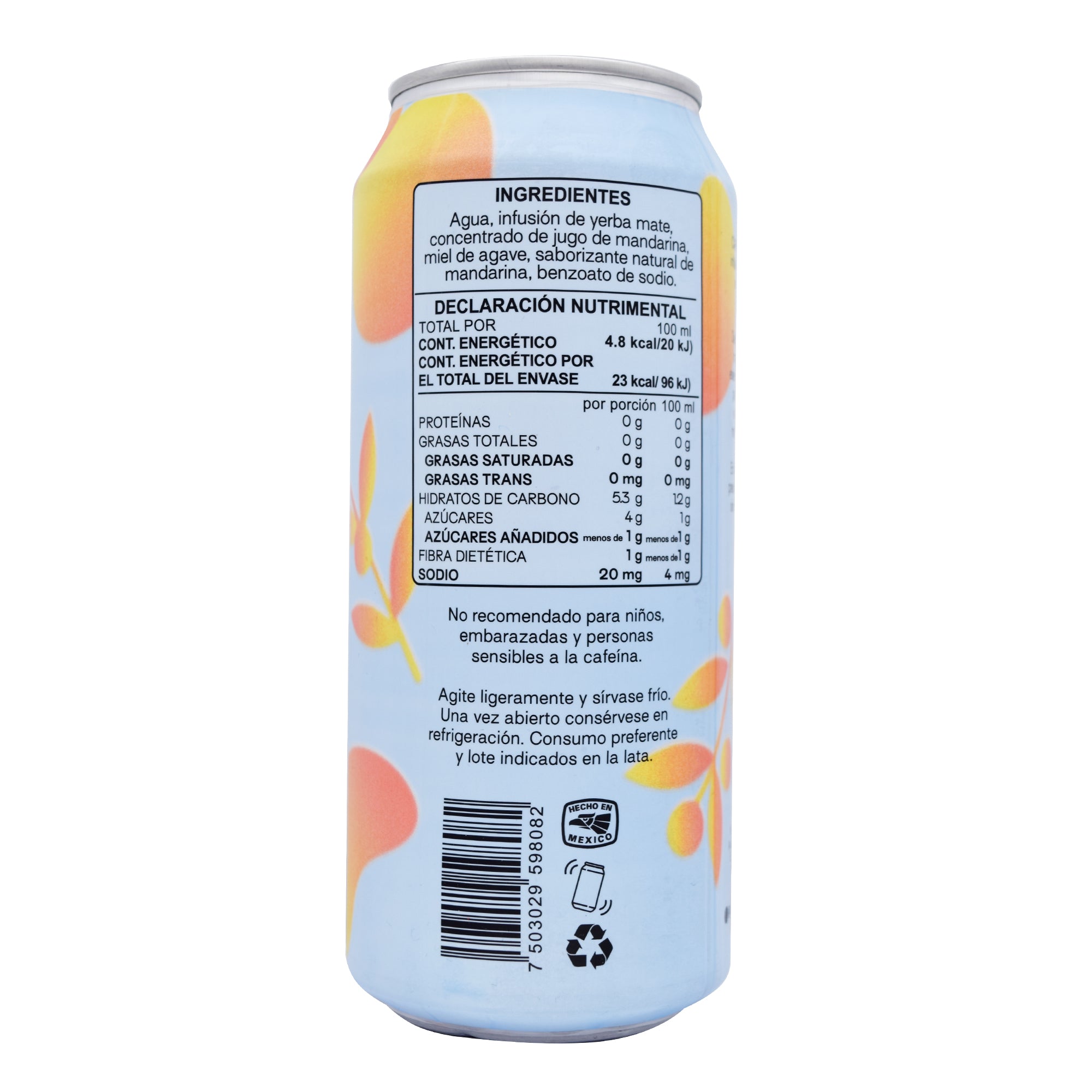 Bebida De Yerba Mate Sab Mandarina 473 Ml
