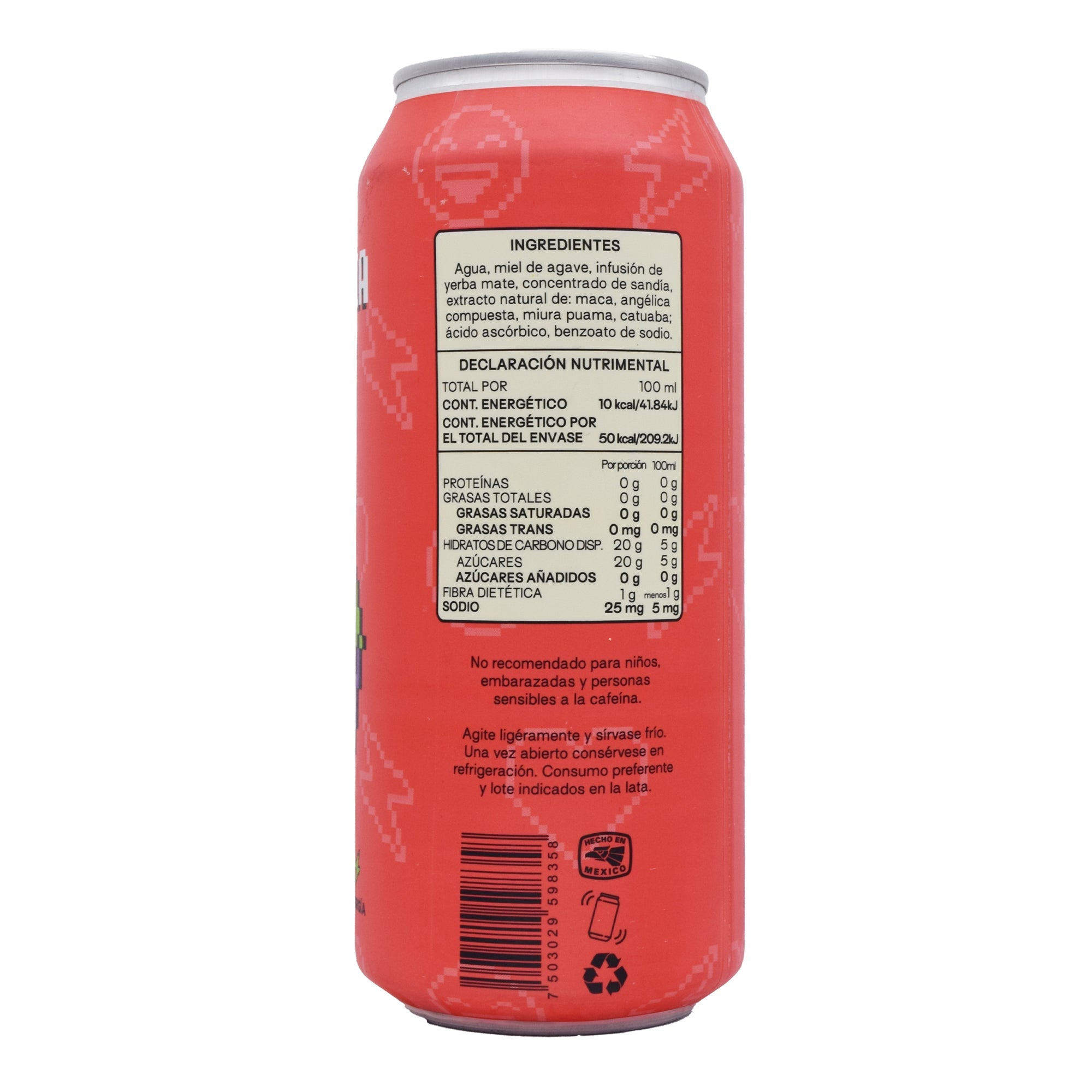 Bebida Yerba Mate Sandia 473 Ml
