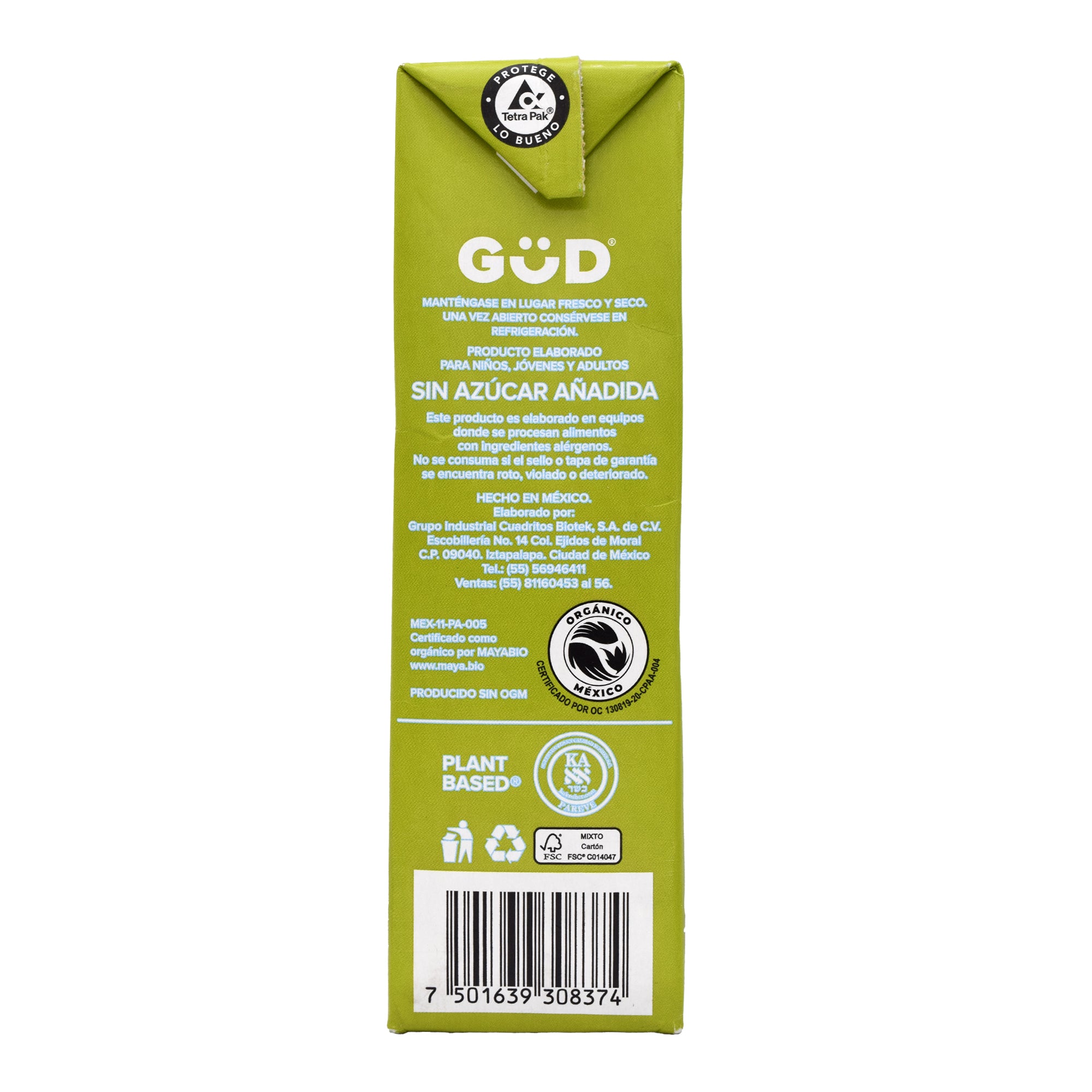 Bebida De Arroz Sin Azucar 1 L