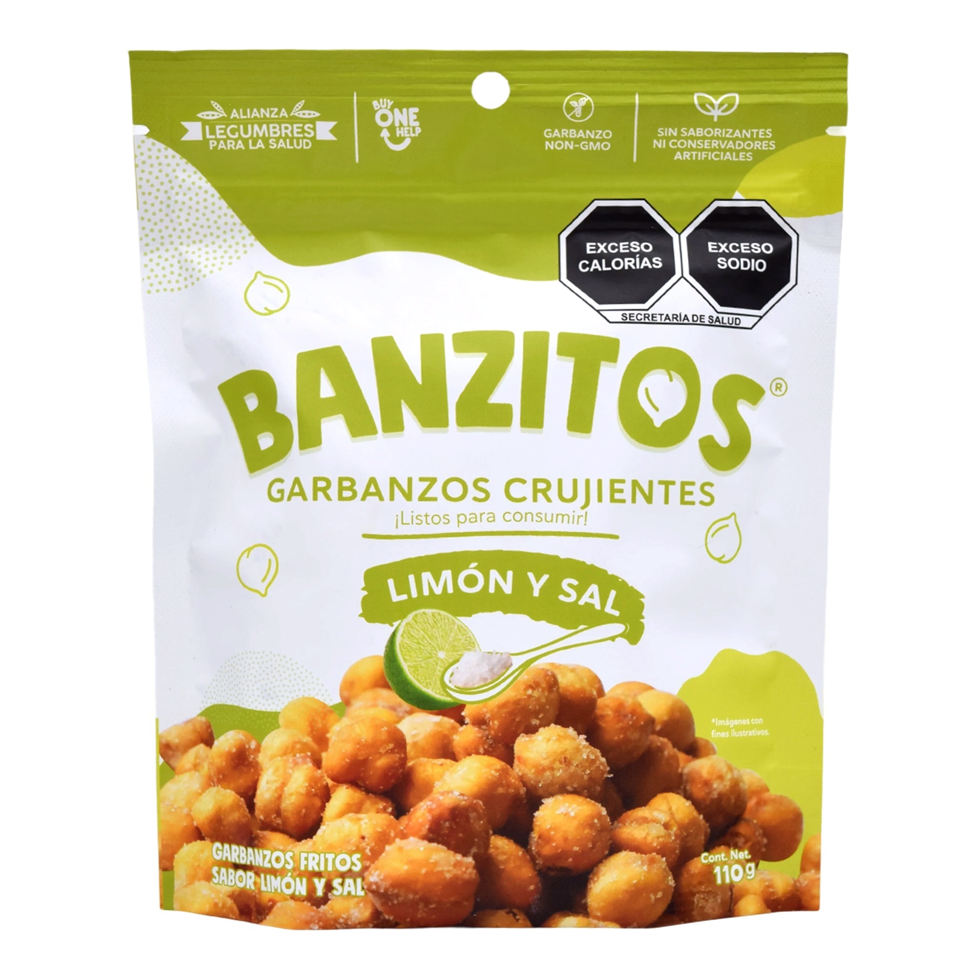Garbanzos Crujientes Limon Y Sal 110 G