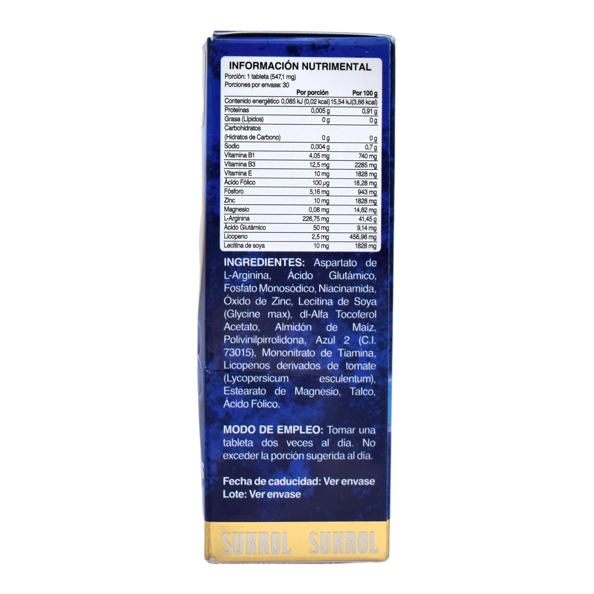 Sukrol Hombre 30 Tab