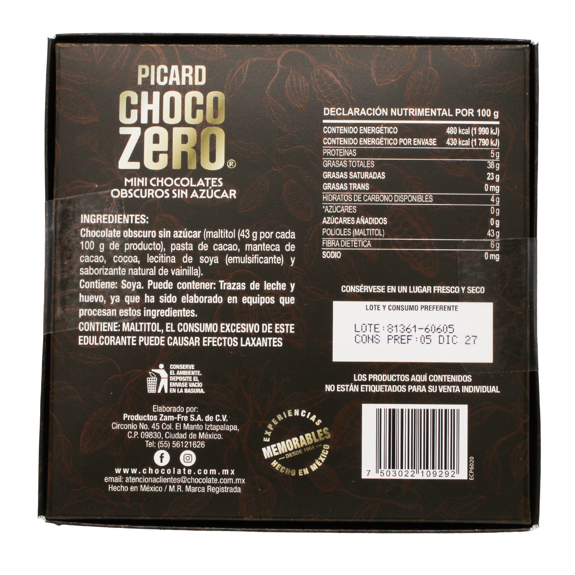Chocolate Obscuro Zero 90 G