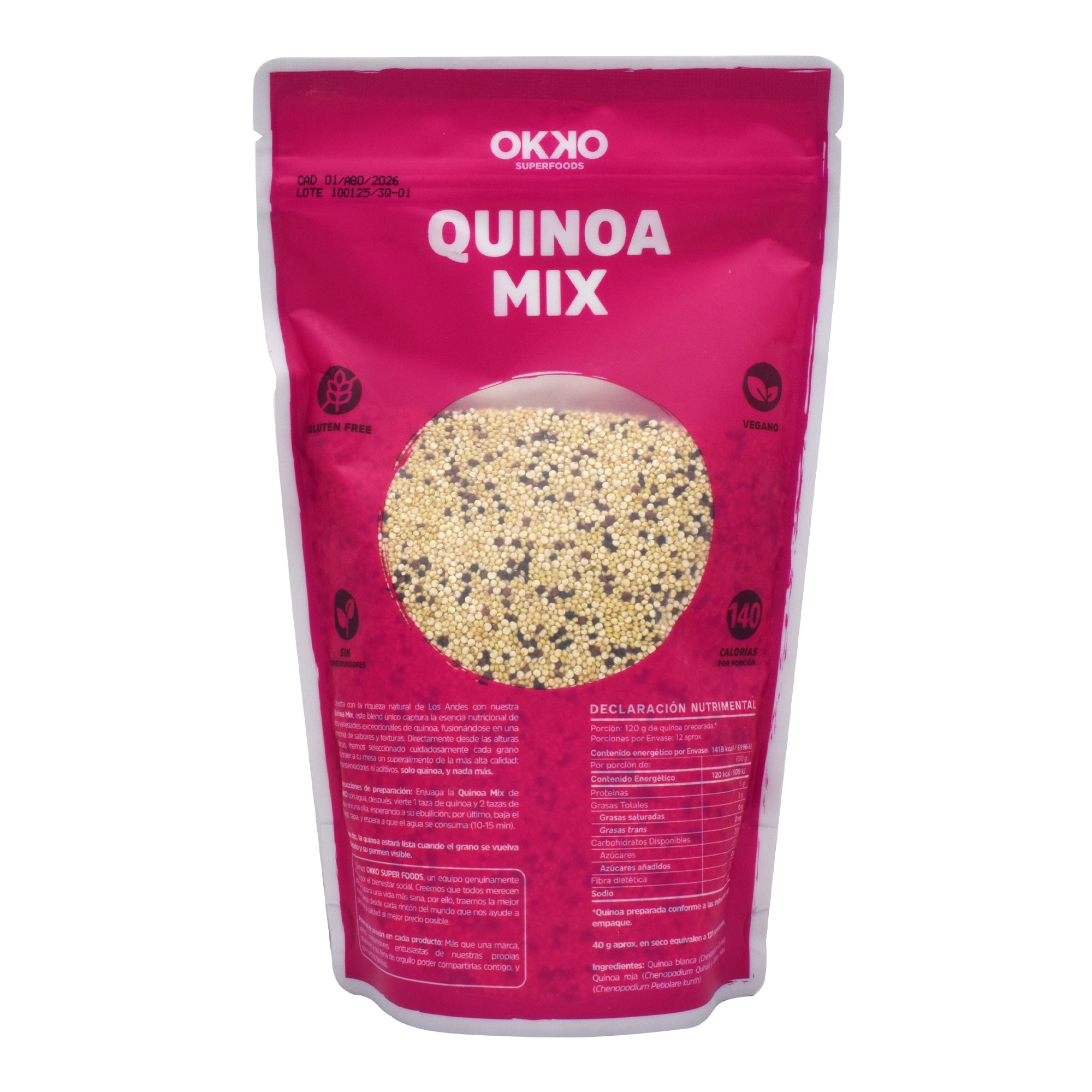 Quinoa Trio Blanca Negra Y Roja 500 G