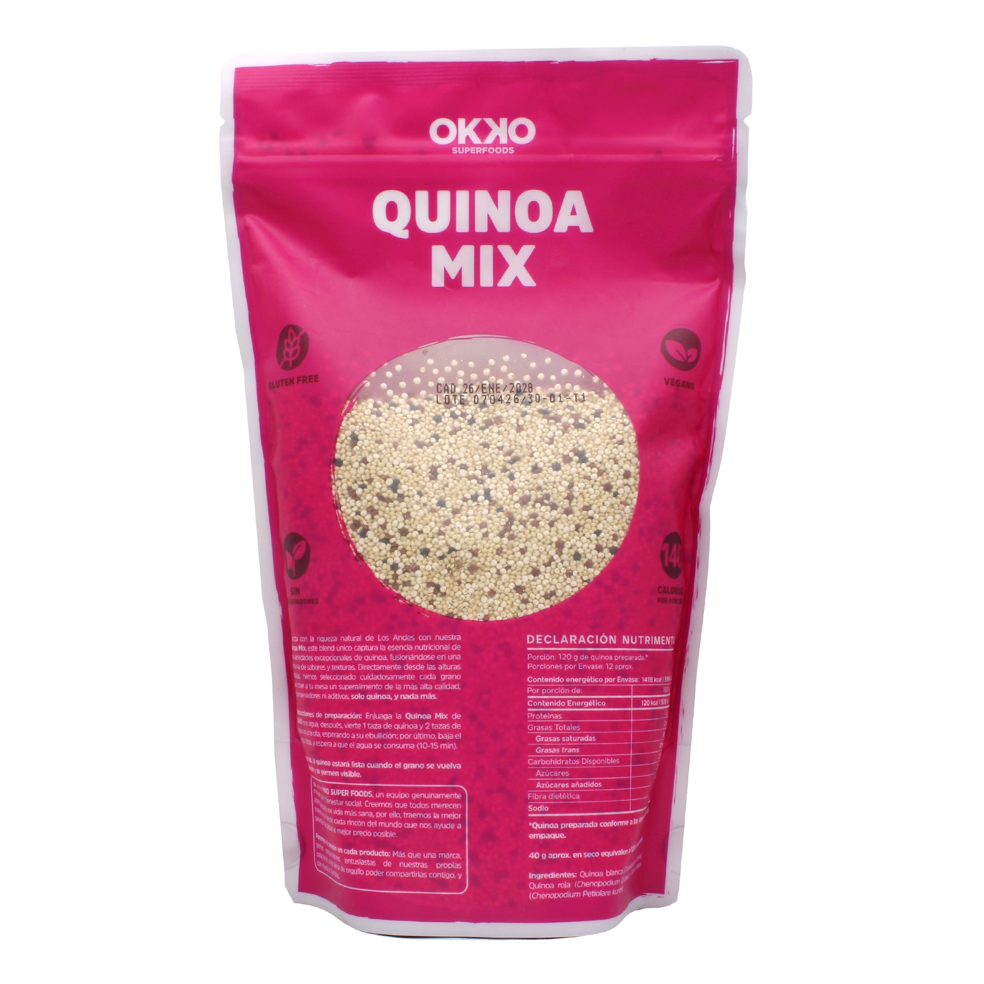 Quinoa Trio Blanca Negra Y Roja 500 G
