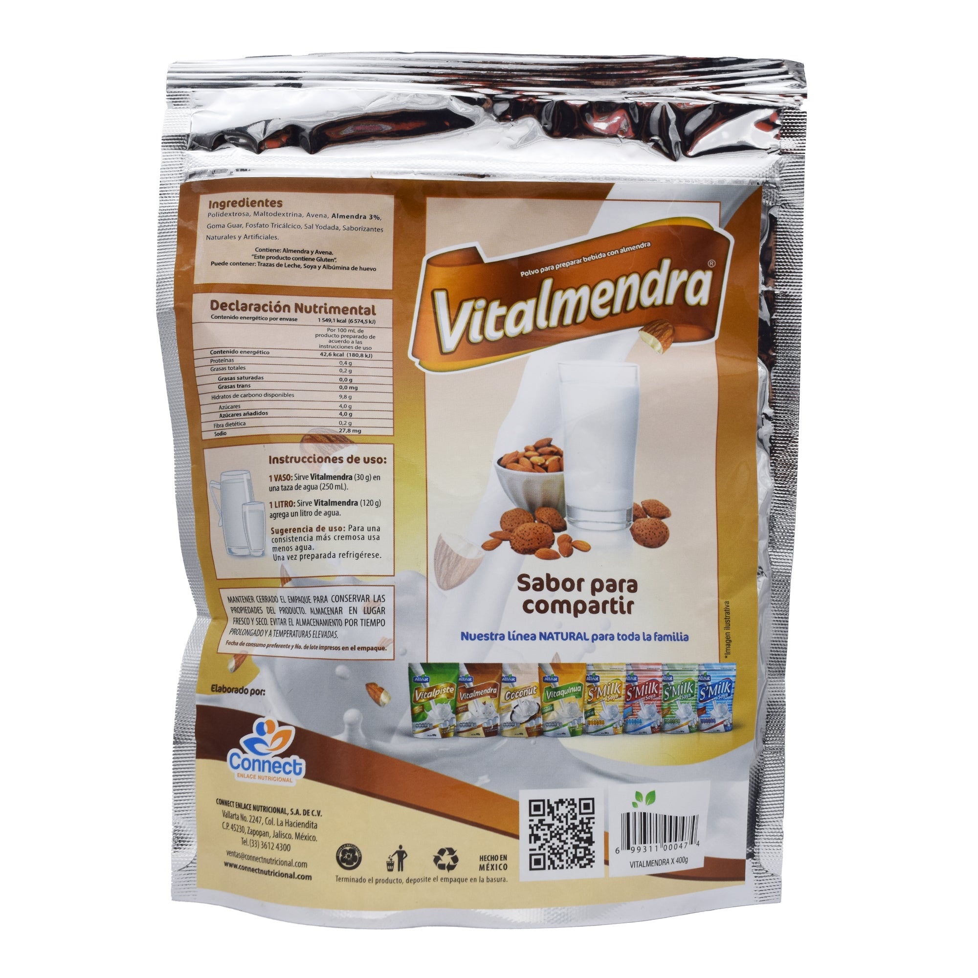 Bebida De Soya Almendras 400 G