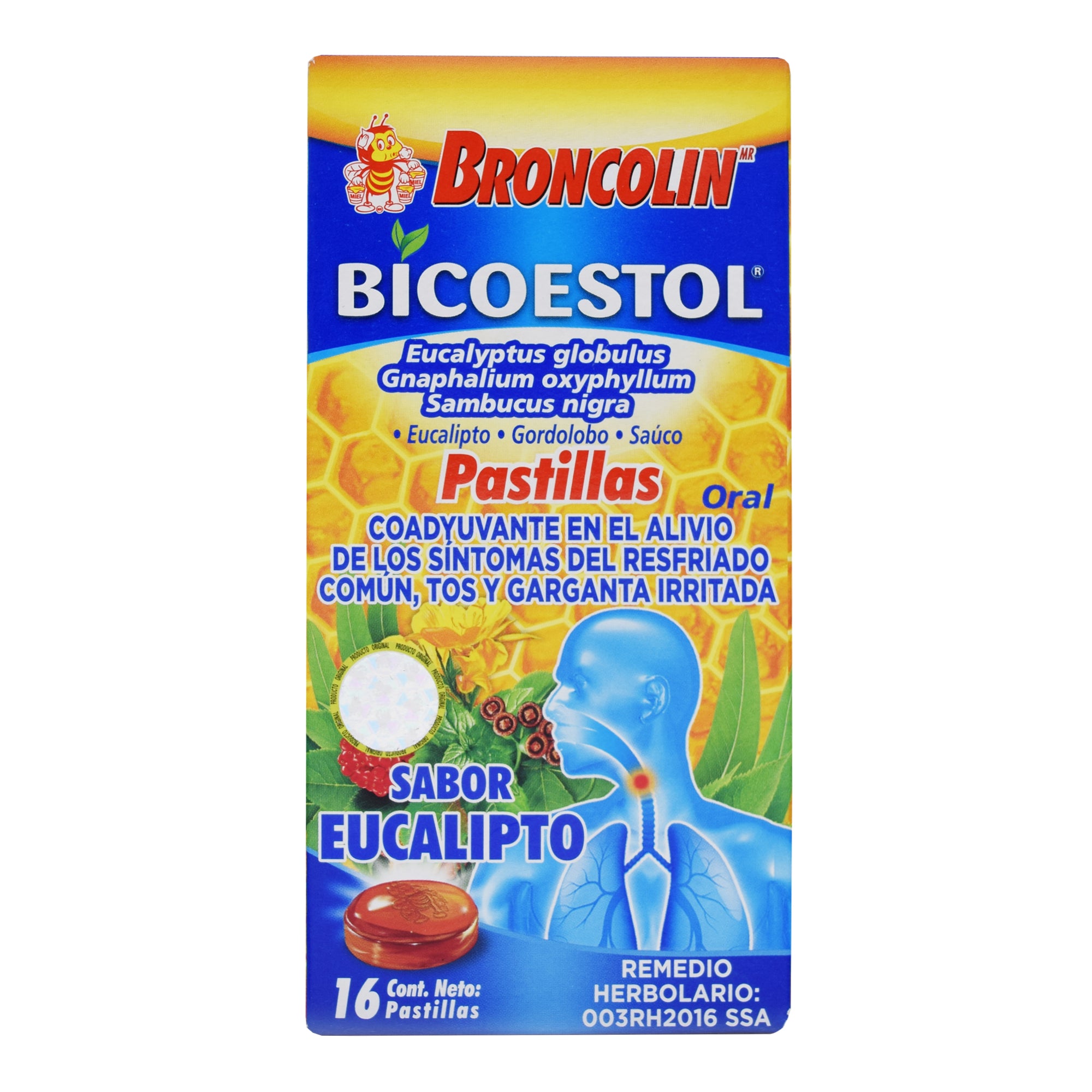Caramelo Bicoestol Eucalipto 40 G